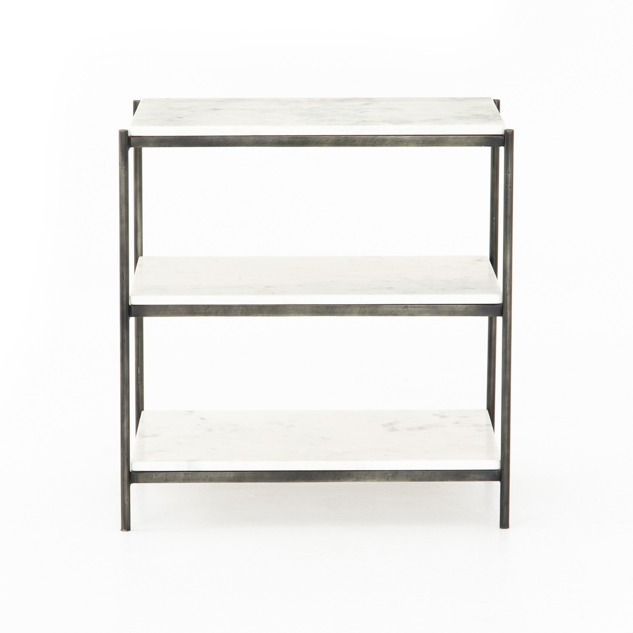 Four Hands Furniture Felix Nightstand-Hammered Grey 106544-006