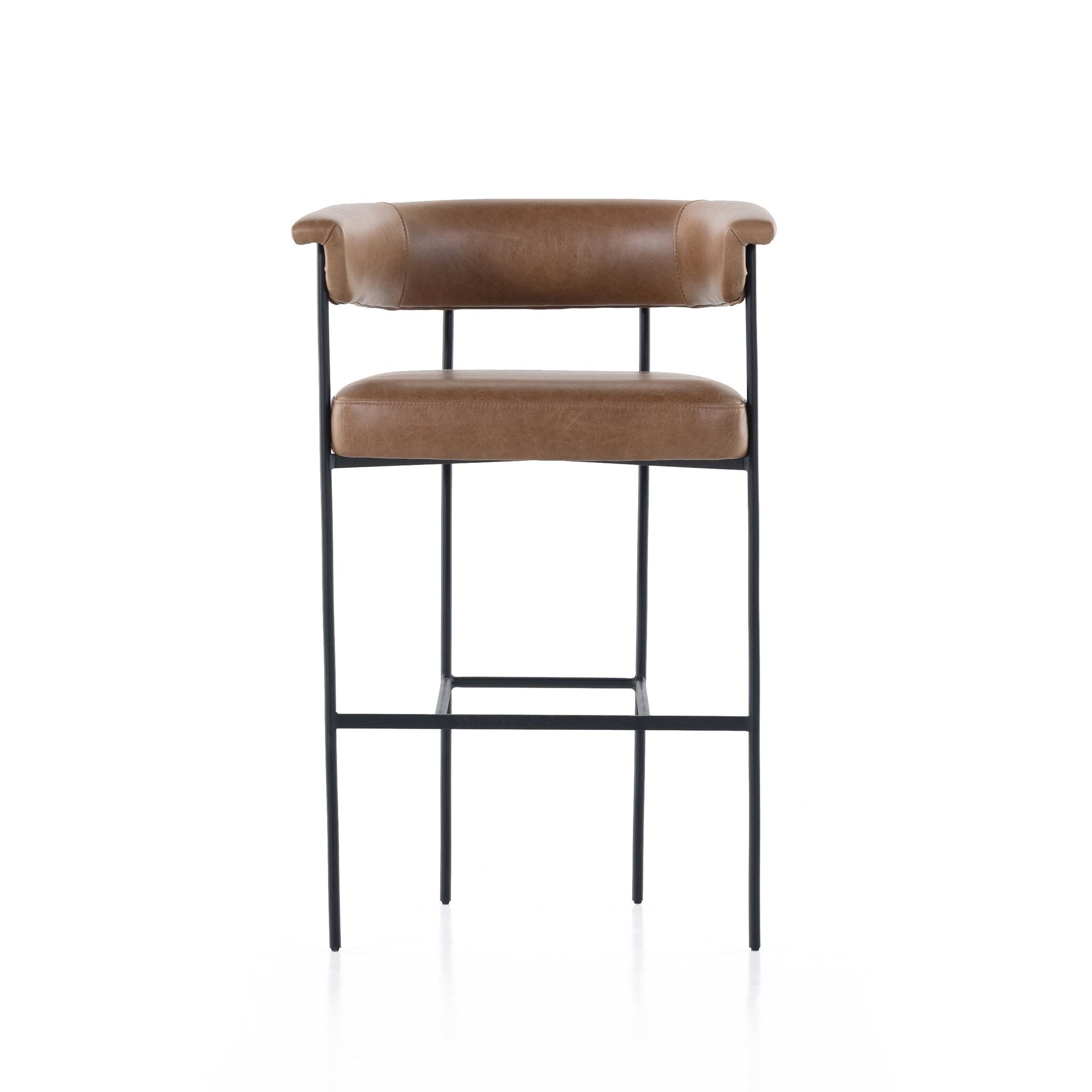Four Hands Furniture Carrie Stool-Chaps Saddle-Bar 108498-004