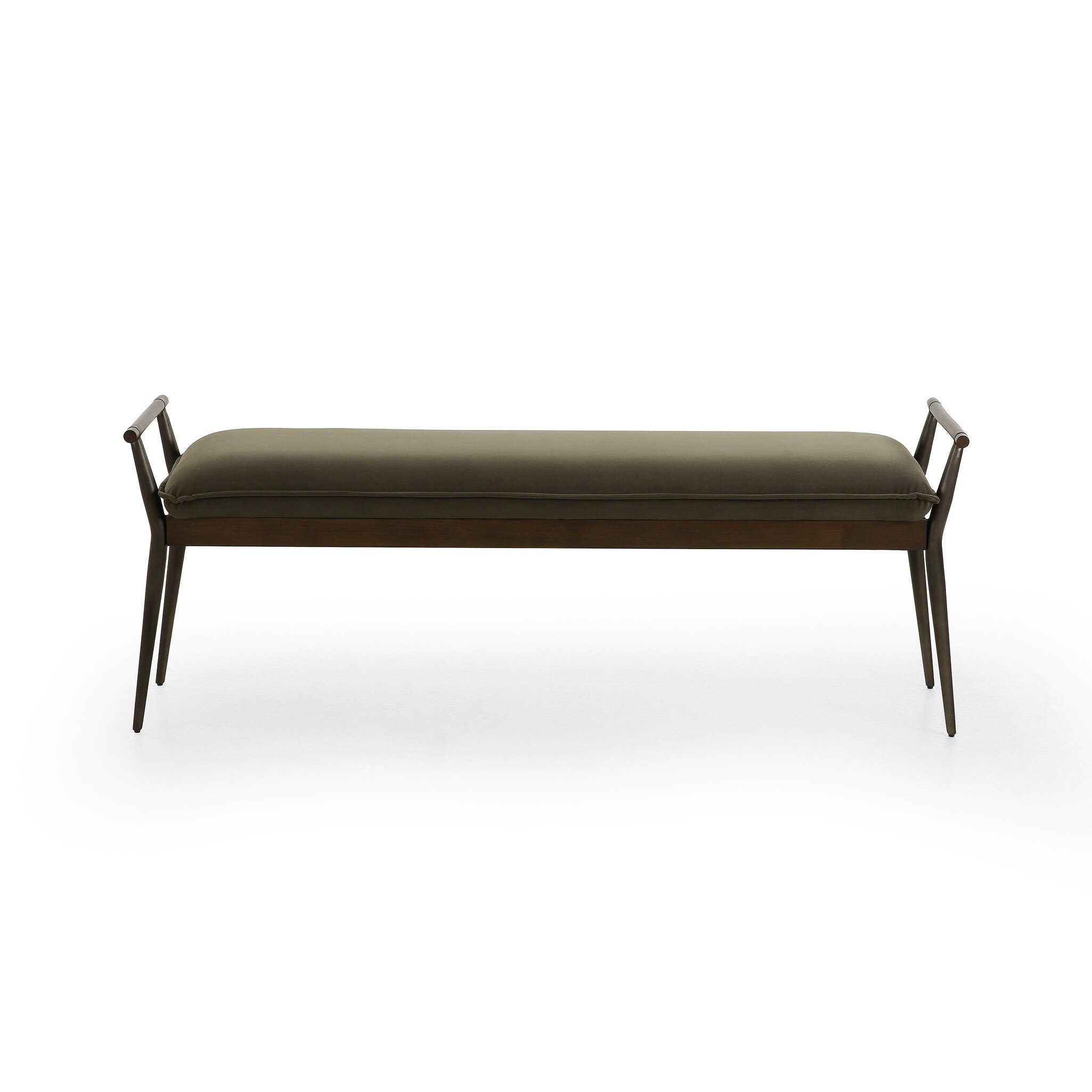 Four Hands Furniture Charlotte Bench-Modern Velvet Loden 108543-006