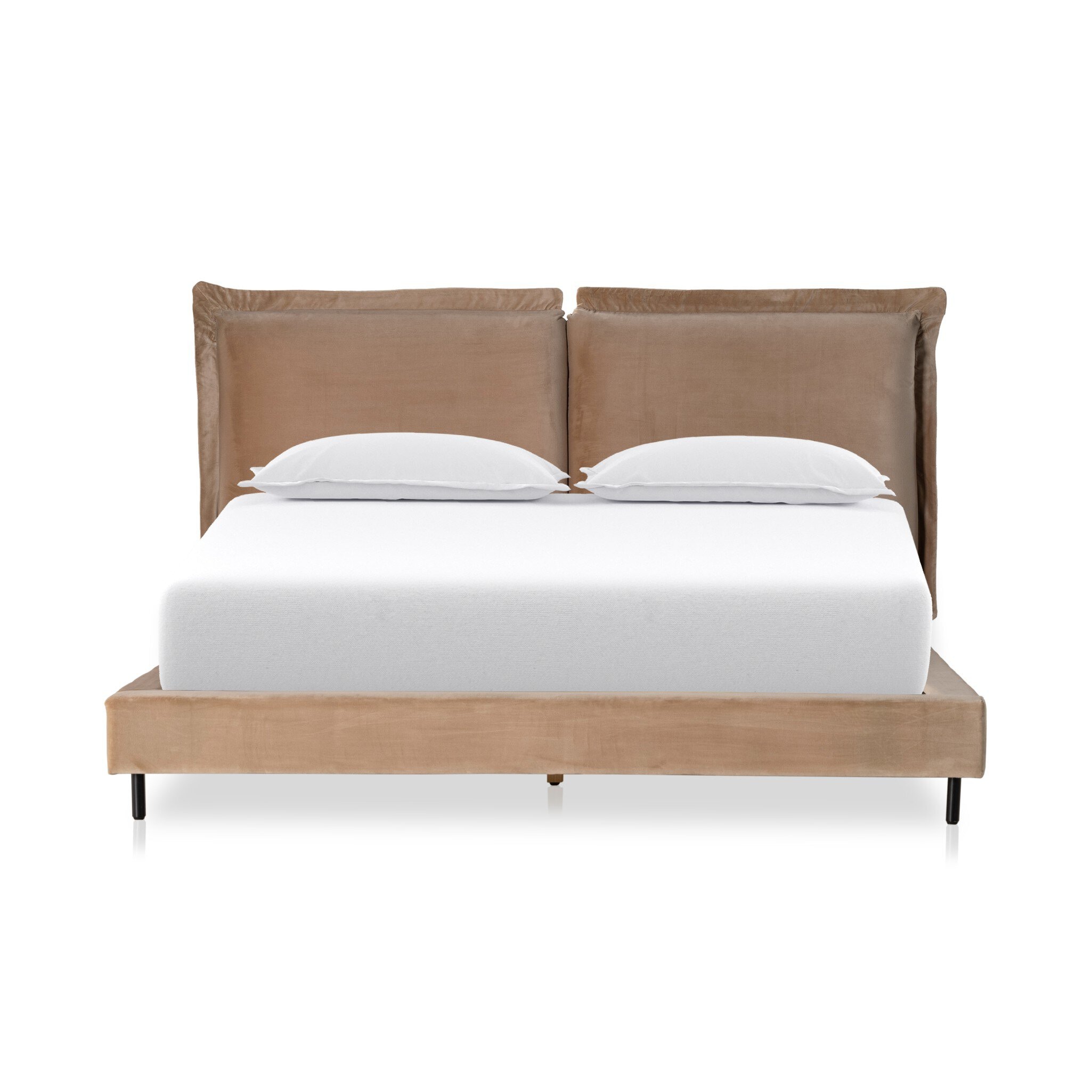 Four Hands Furniture Inwood Bed-Surrey Taupe- Queen 109378-007