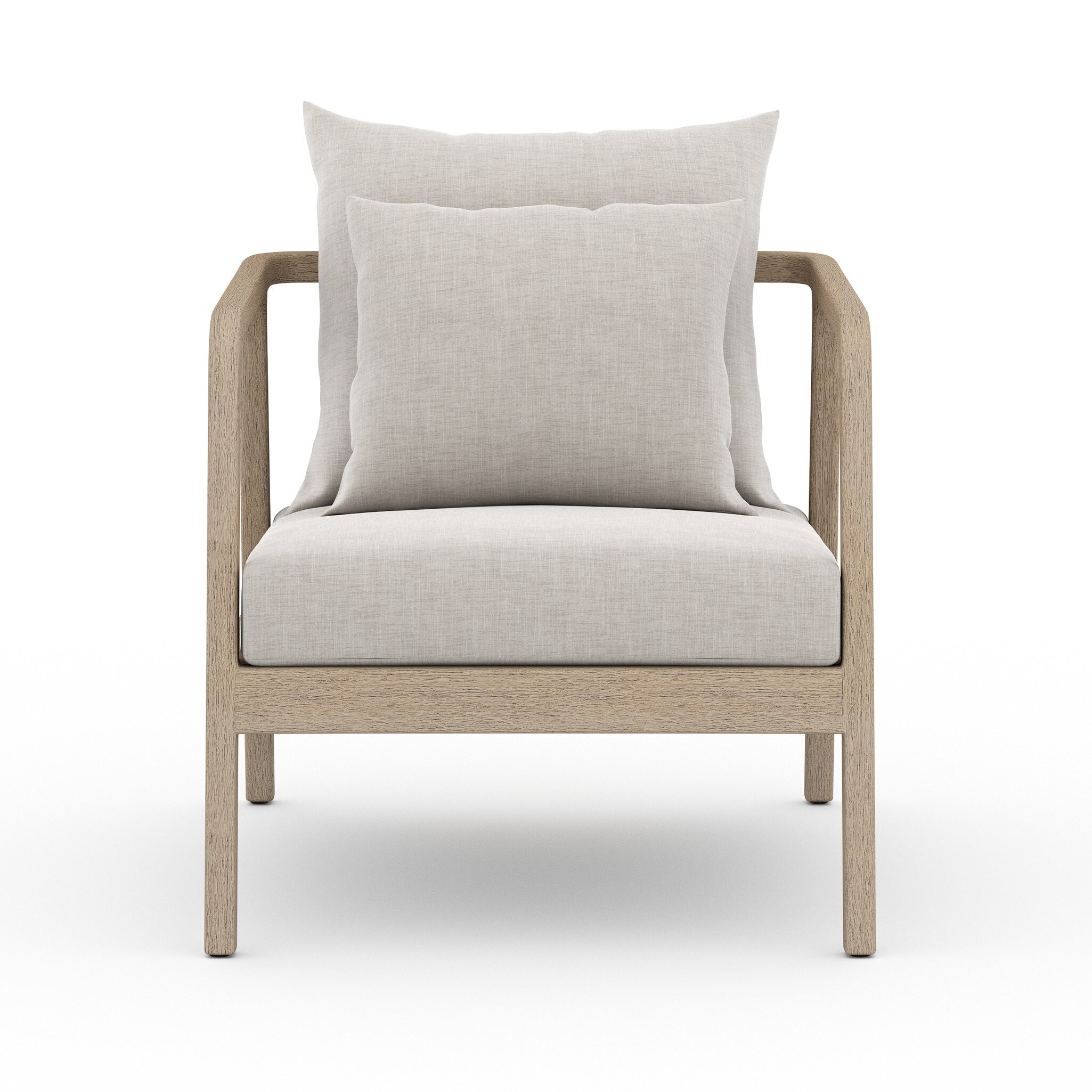 Four Hands Furniture Numa Outdoor Chair-Brown/Stone Grey 223202-002