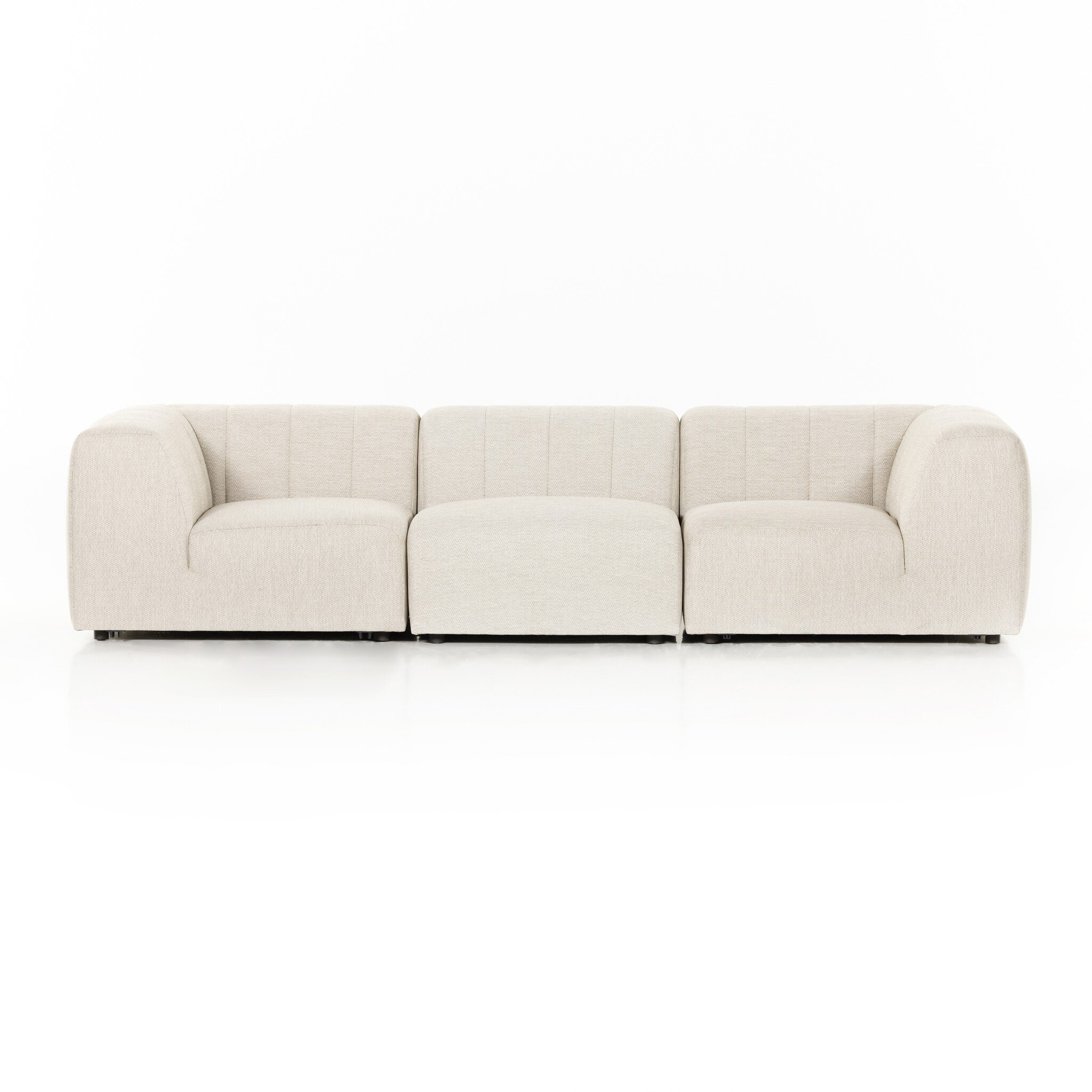 Four Hands Furniture Gwen Outdoor 3 Pc Sectional-Faye Sand 223215-002