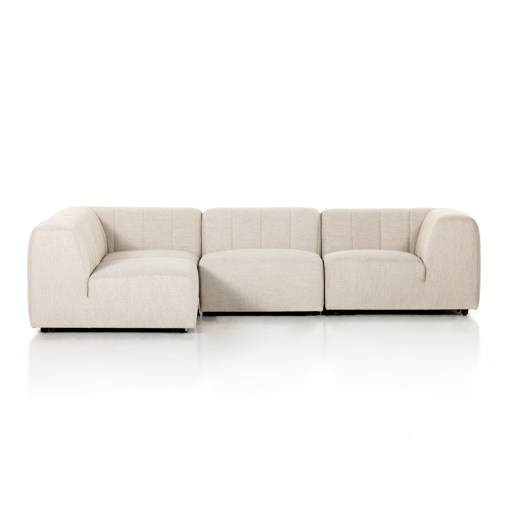 Four Hands Furniture Gwen Outdoor 4 Pc Sectional-Faye Sand 223218-002