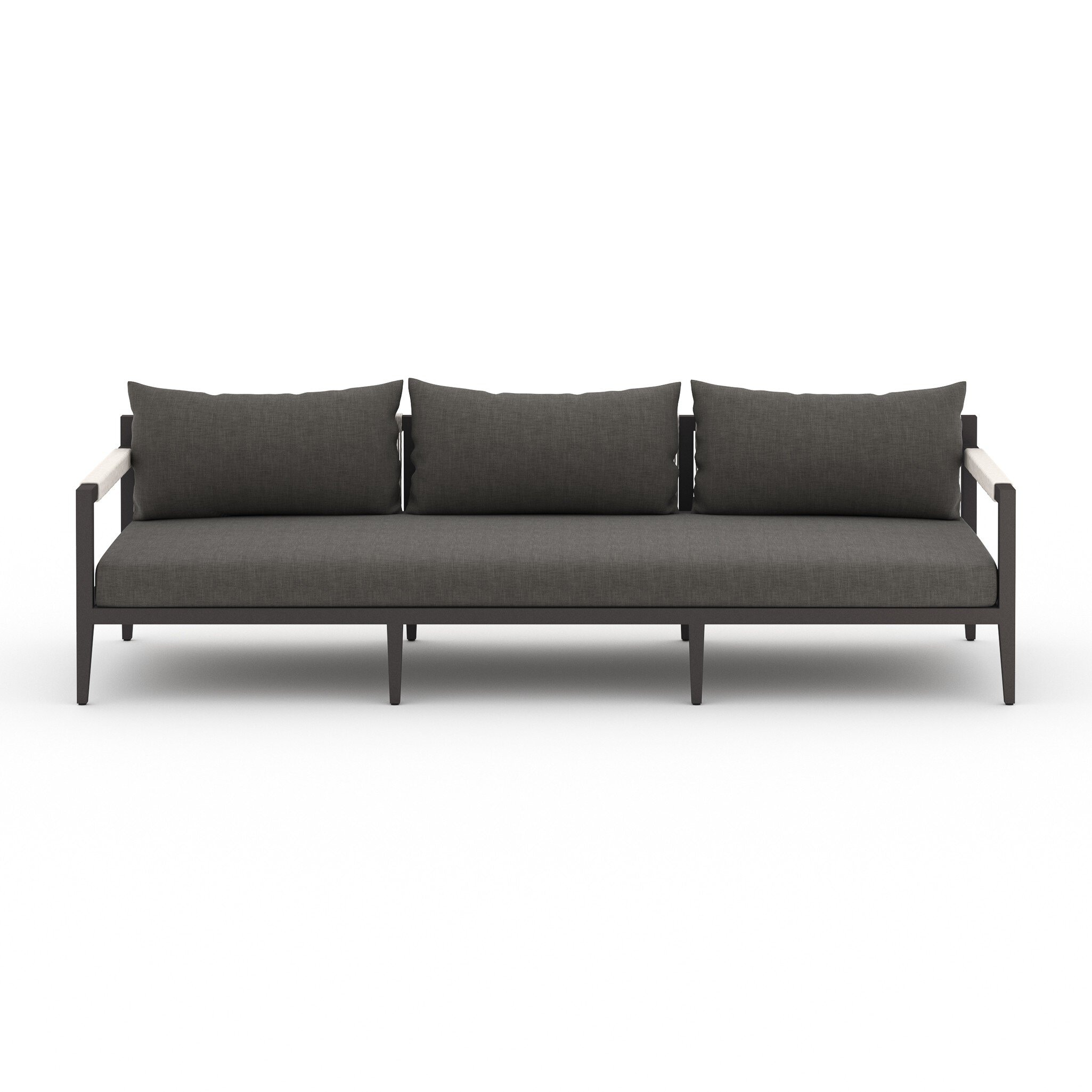 Four Hands Furniture Sherwood Outdoor Sofa-93-Bronze/Char 223340-002