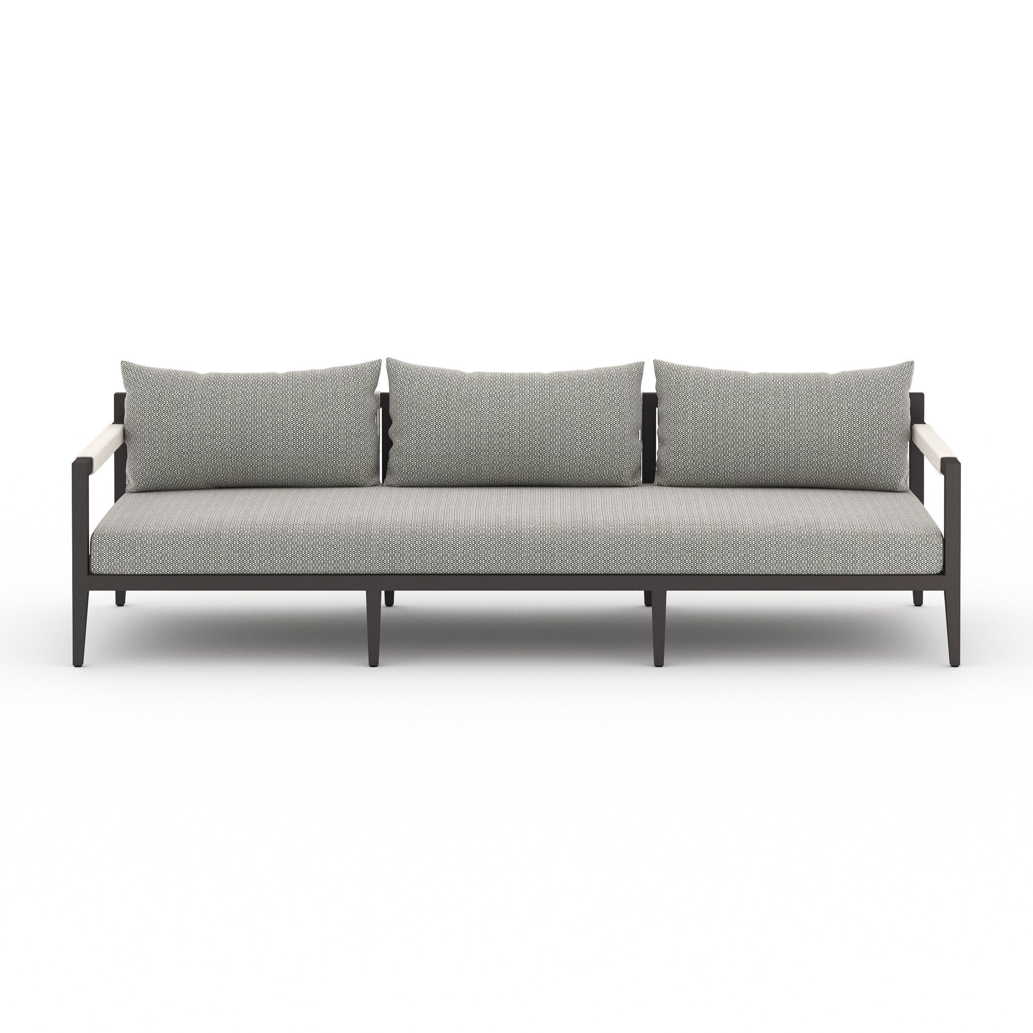 Four Hands Furniture Sherwood Outdoor Sofa-93-Bronze/Ash 223340-004