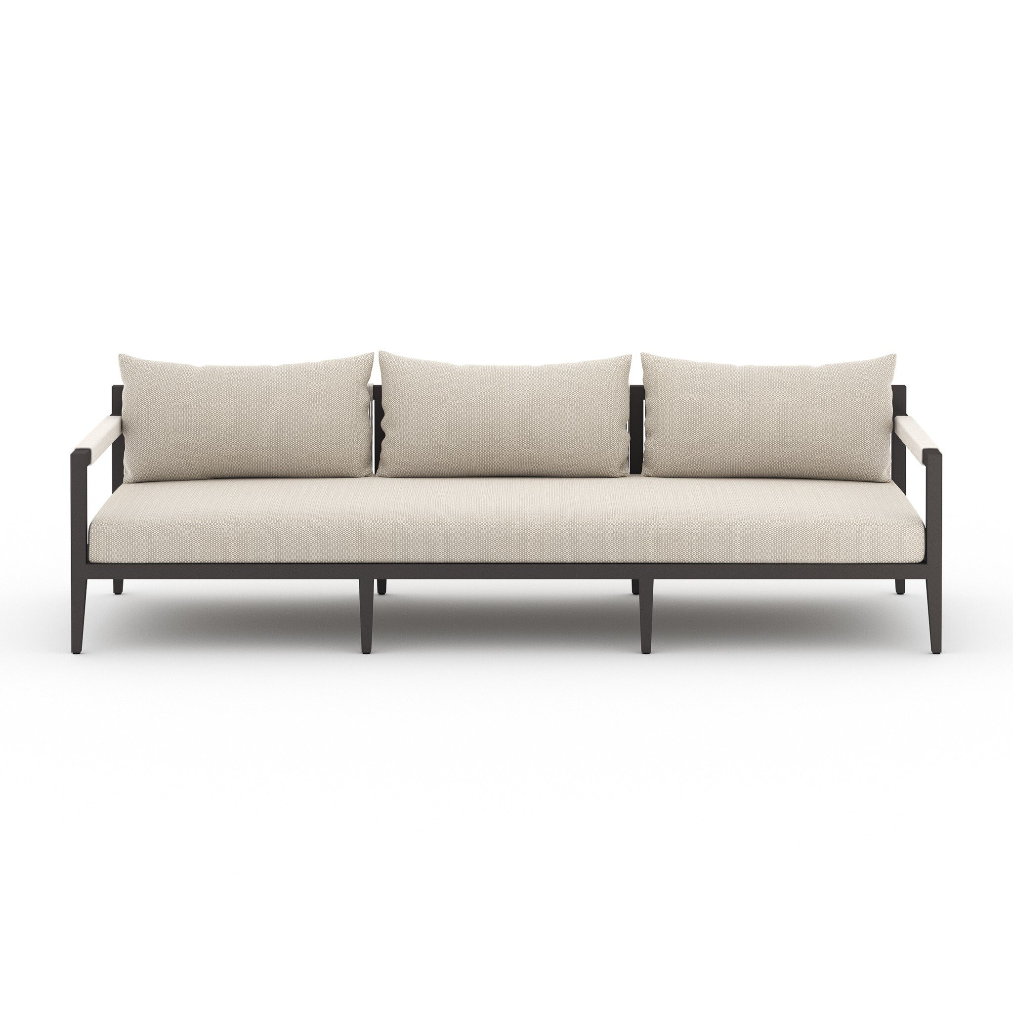 Four Hands Furniture Sherwood Outdoor Sofa-93-Bronze/Sand 223340-006