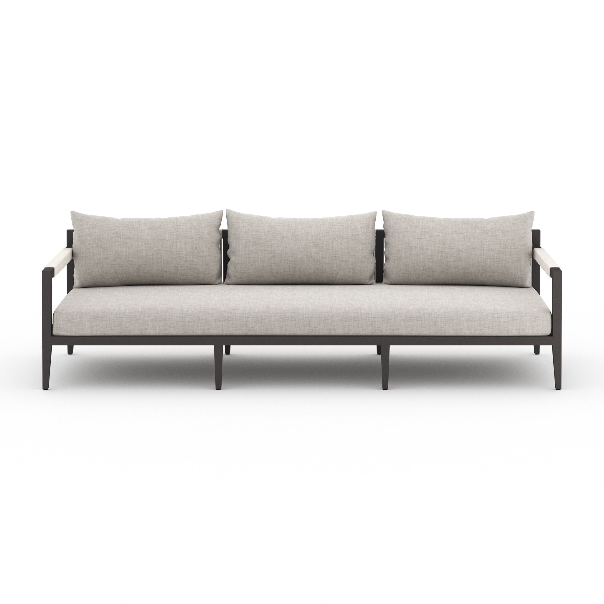 Four Hands Furniture Sherwood Outdoor Sofa-93-Bronze/Stone 223340-007