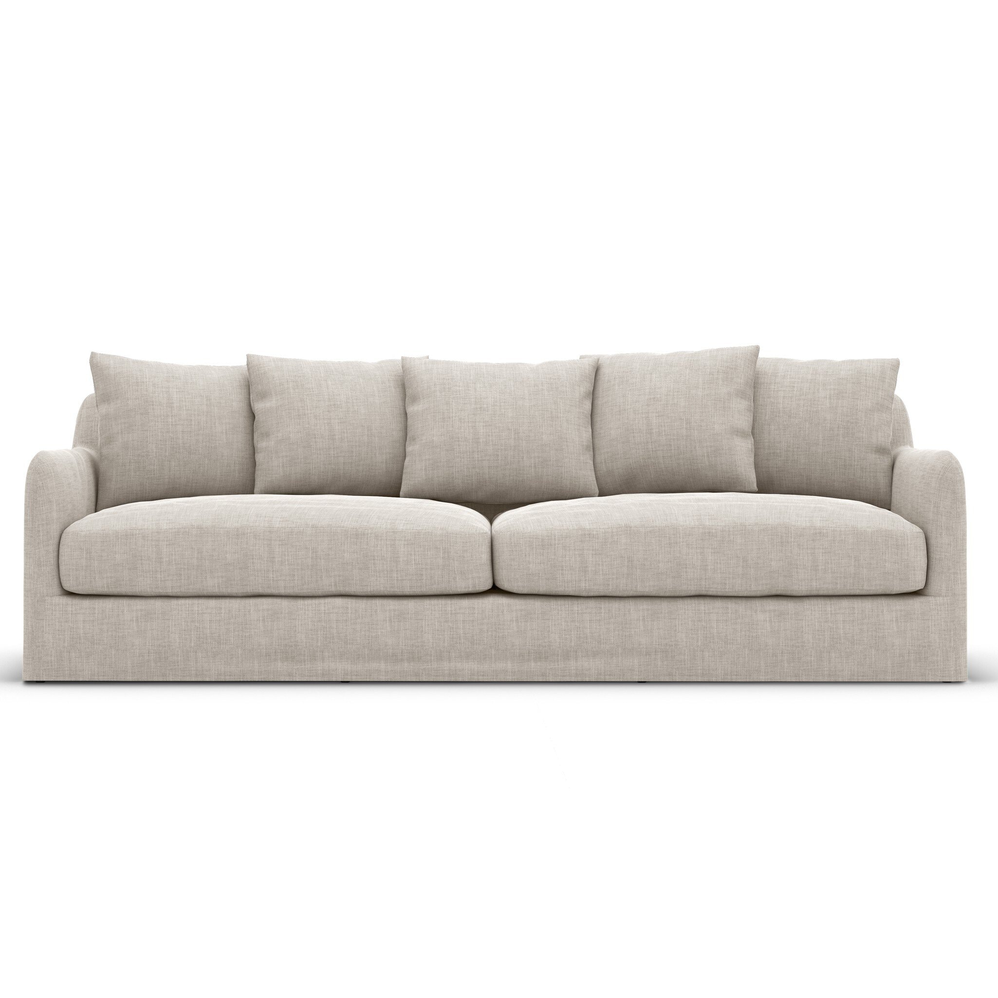 Four Hands Furniture Dade Outdoor Sofa-90-Stone Grey 225073-005