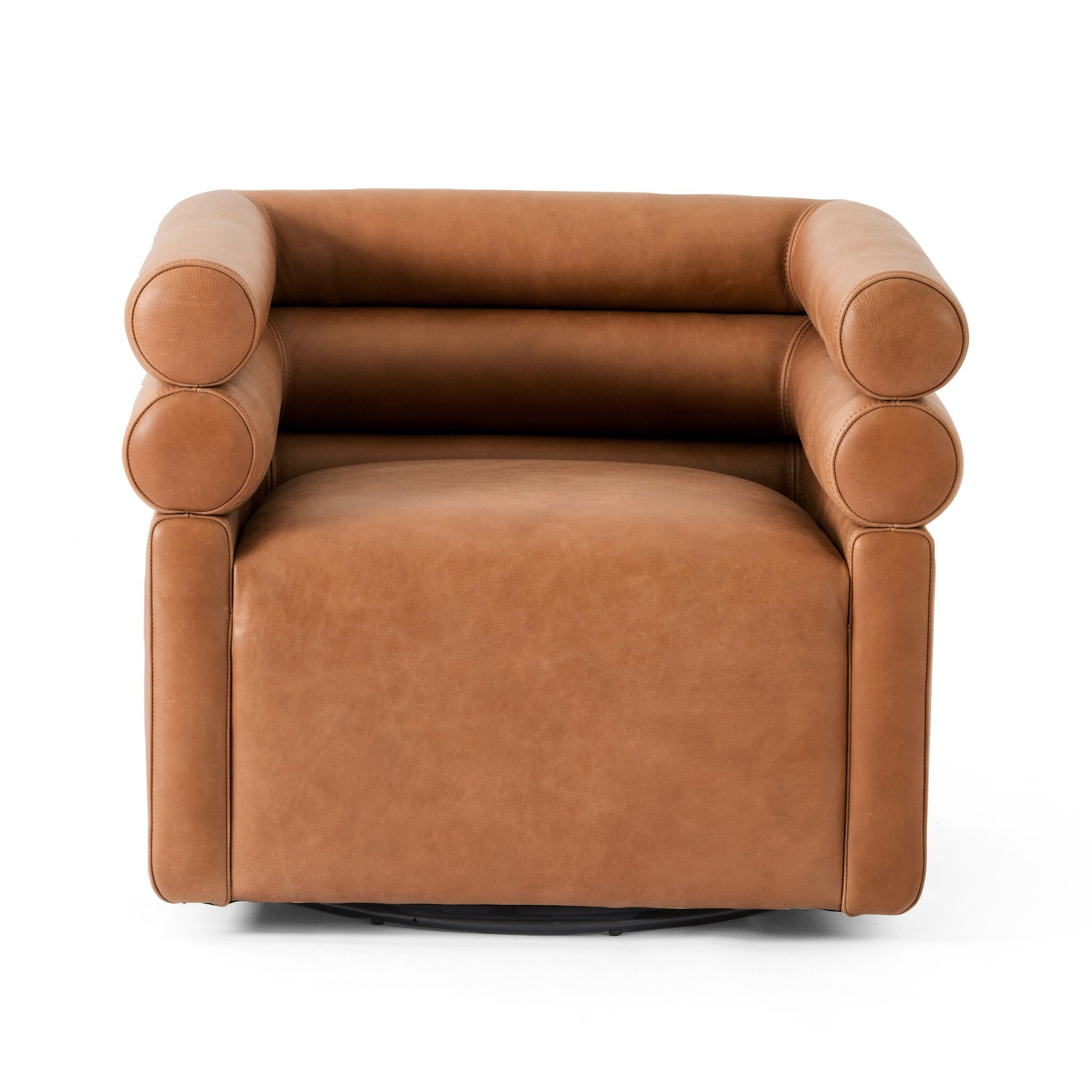 Four Hands Furniture Evie Swivel Chair-Palermo Cognac 225262-002