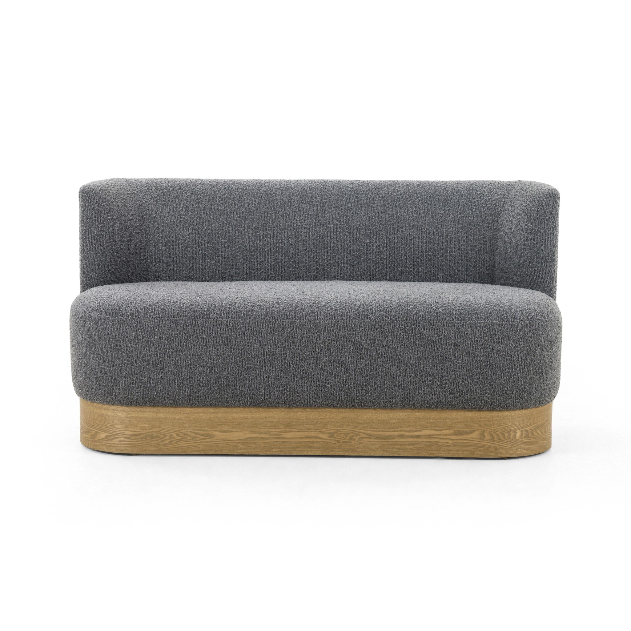 Four Hands Furniture Krista Dining Bench-Knoll Charcoal 226228-001