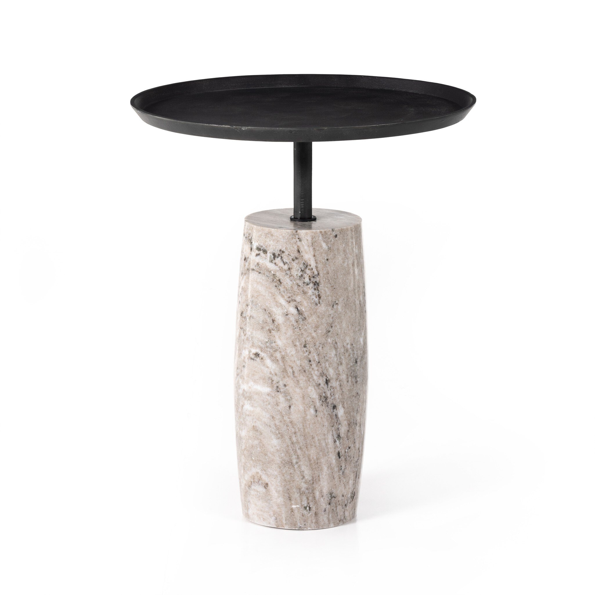 Four Hands Furniture Cronos End Table-River Grey Marble 226804-002