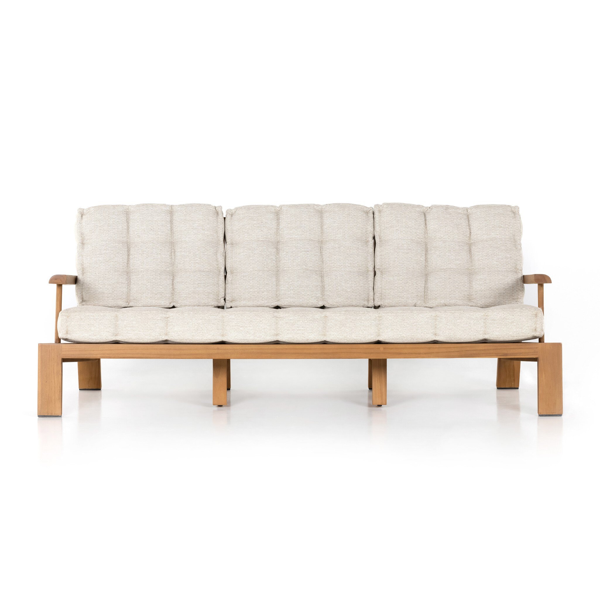 Four Hands Furniture Beck Outdoor Sofa-85-Natural Teak 226859-001