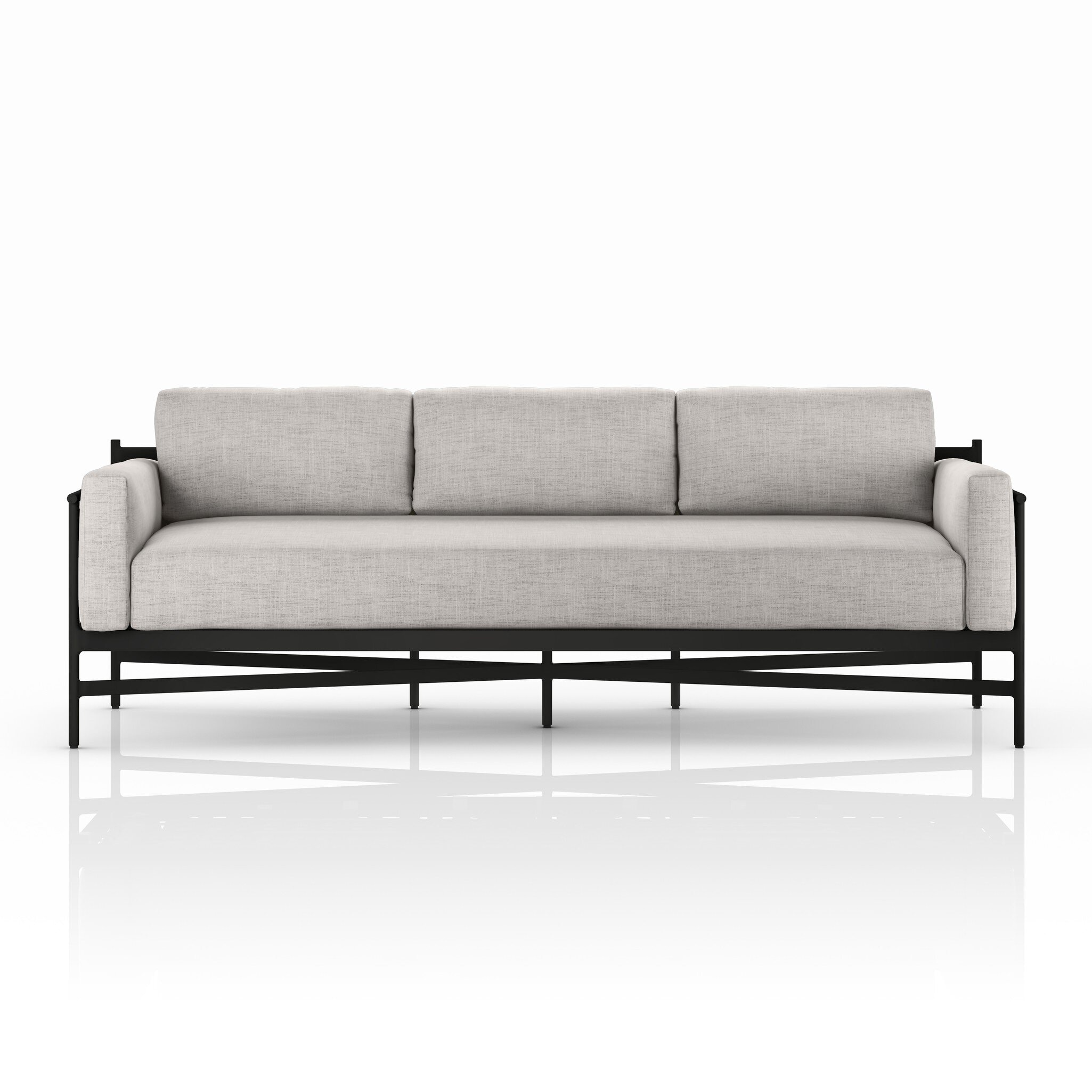 Four Hands Furniture Hearst Outdoor Sofa-99-Venao Grey 226933-007