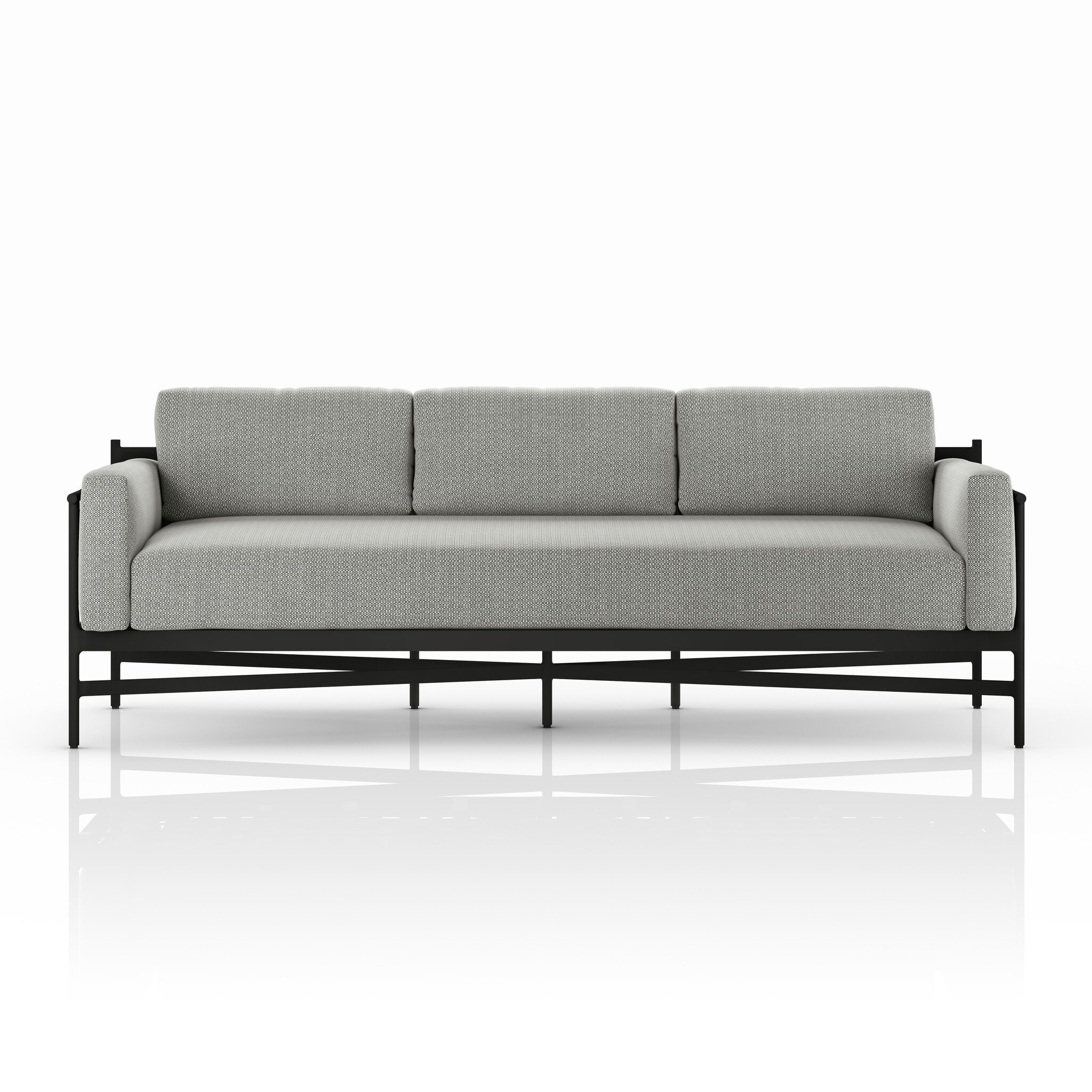 Four Hands Furniture Hearst Outdoor Sofa-99-Faye Ash 226933-008