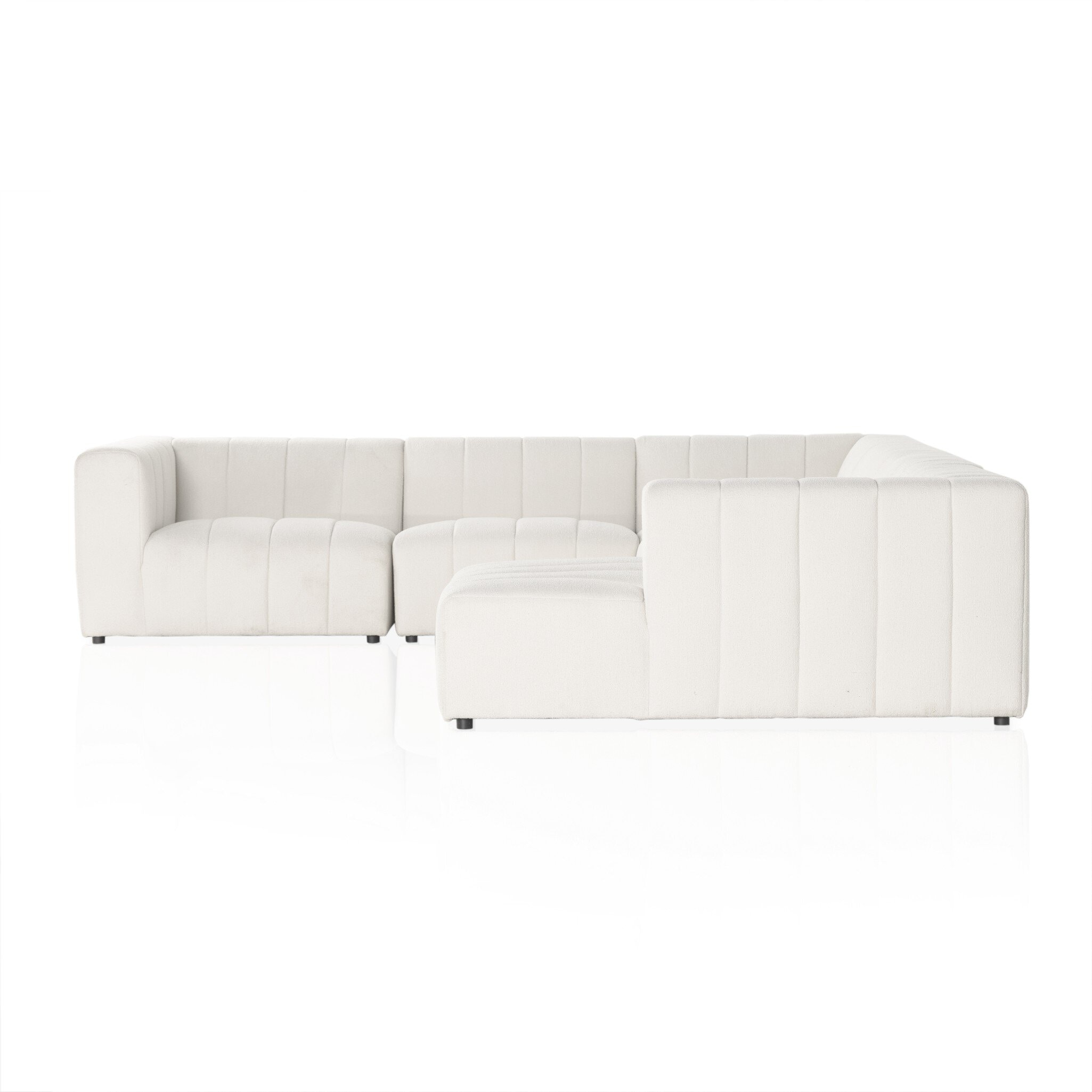 Four Hands Furniture Langham Channeled 6pc Sectional withRafc-Fayette 227473-003