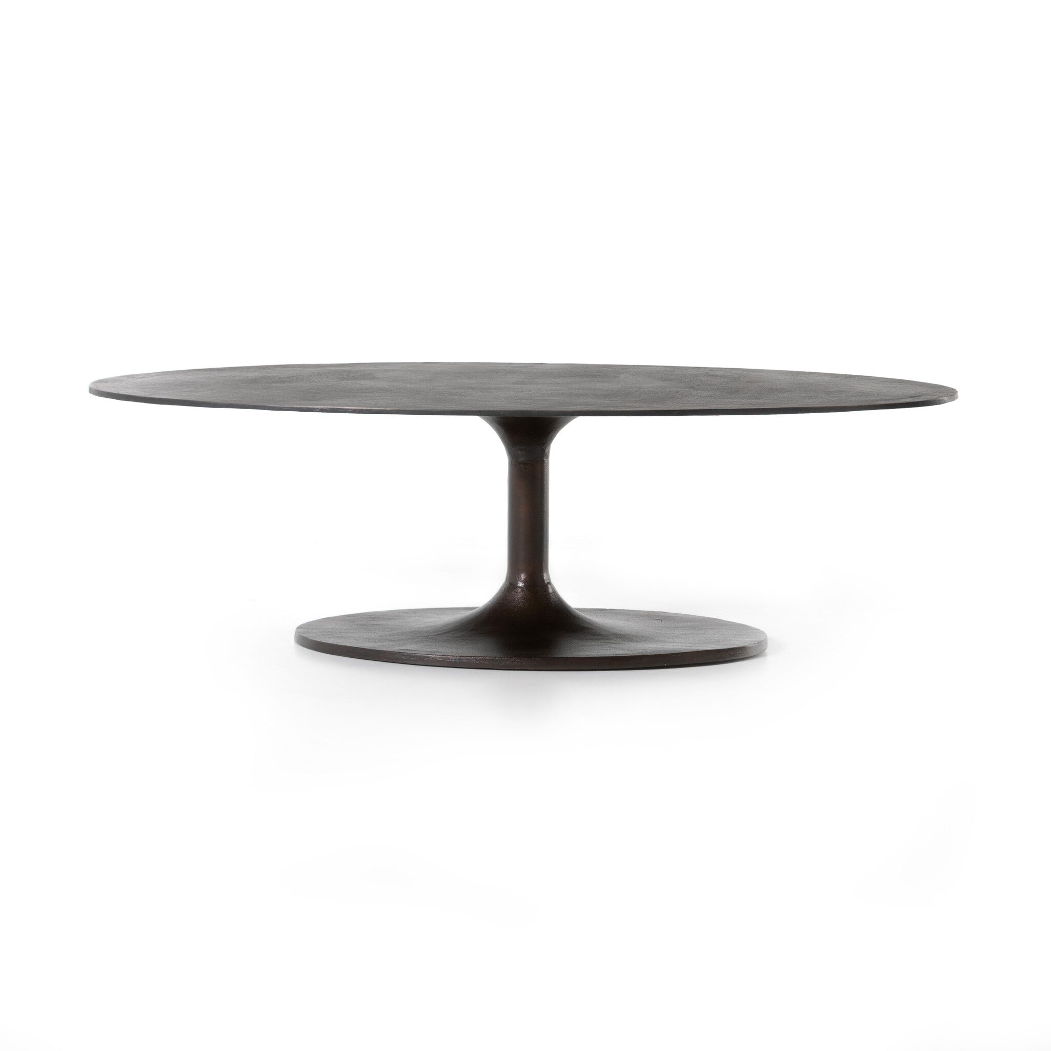 Four Hands Furniture Simone Oval Coffee Table-Antique Rust 227822-001