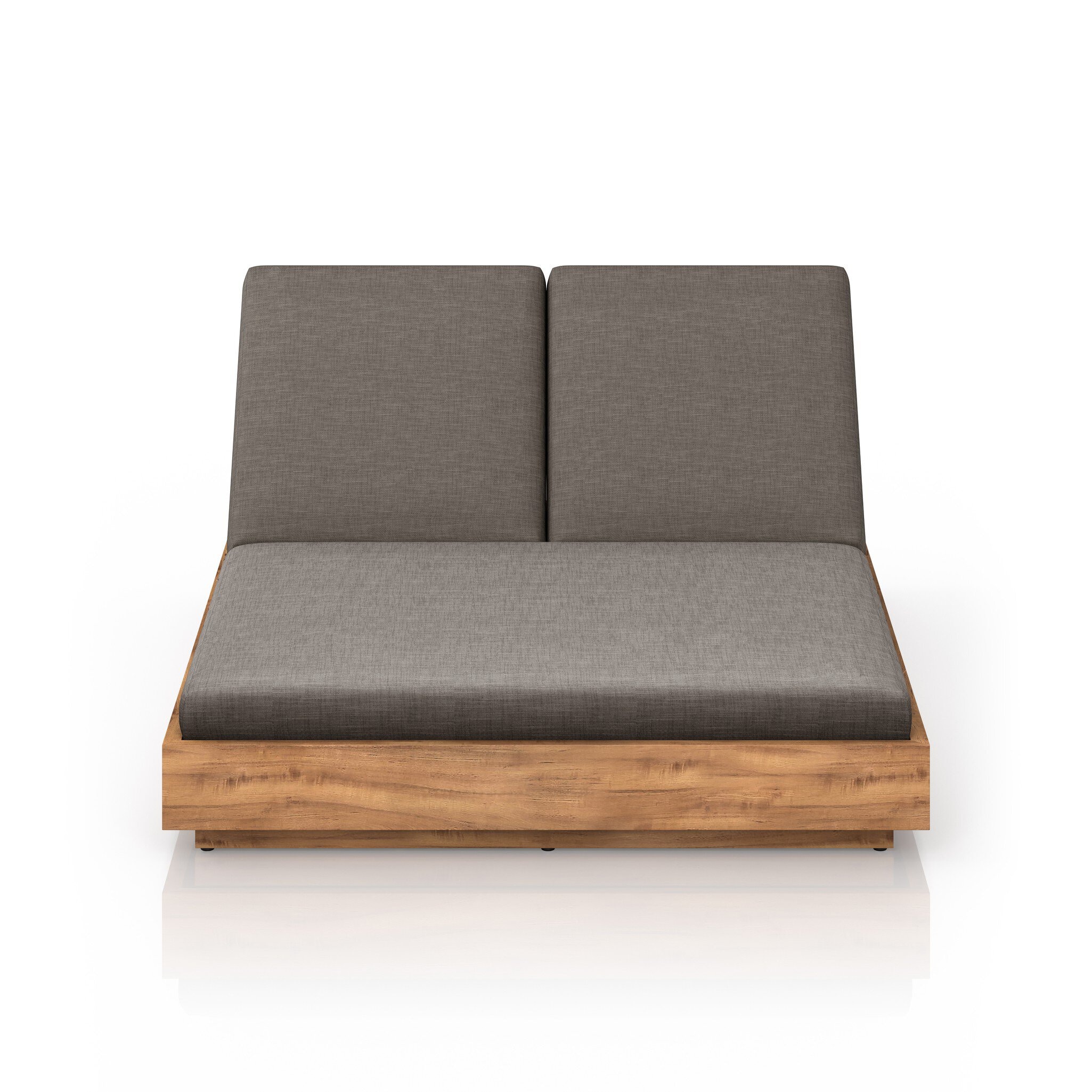 Four Hands Furniture Kinta Outdoor Double Chaise-Charcoal 227877-001
