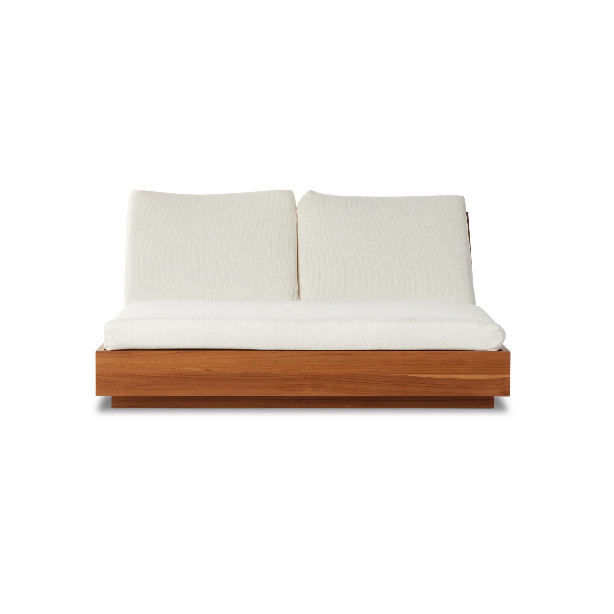 Four Hands Furniture Kinta Outdoor Double Chaise Lounge-Natural 227877-006