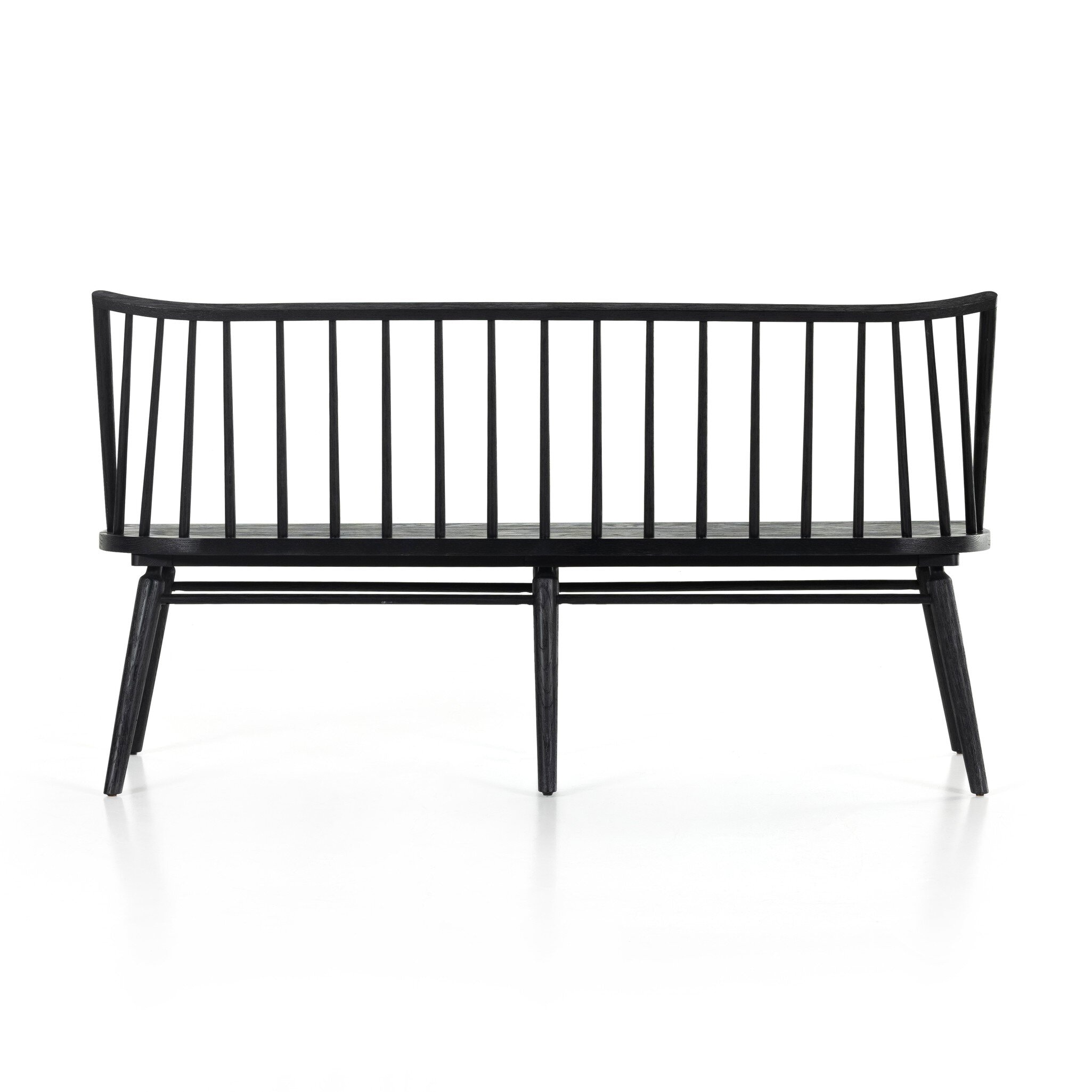 In the Woods...ブラックメタル　blackl Clower Black Engineered Wood C-Shaped Sofa Side Table – Luna Furniture