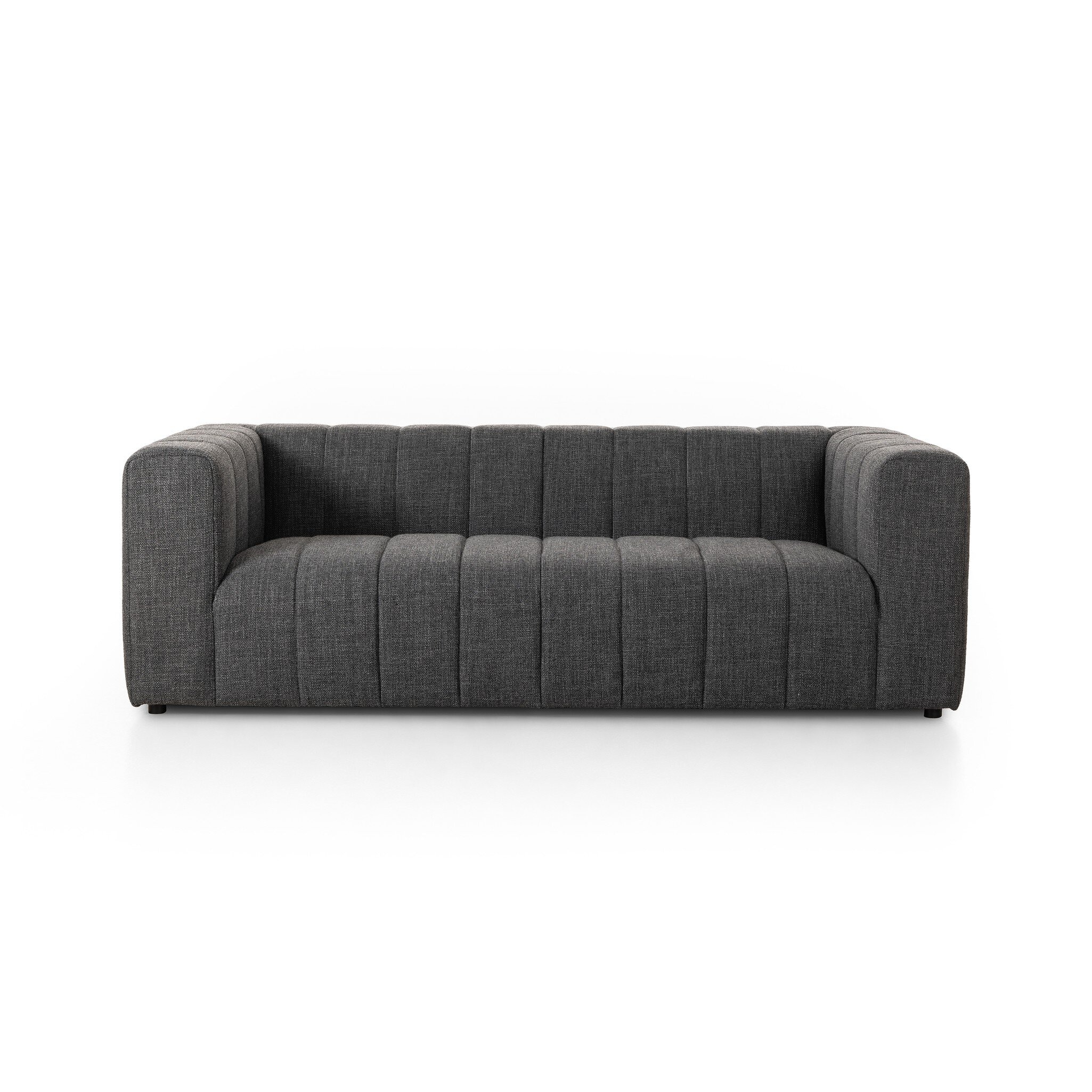 Four Hands Furniture Langham Channeled Sofa - Saxon Charcoal 227997-007
