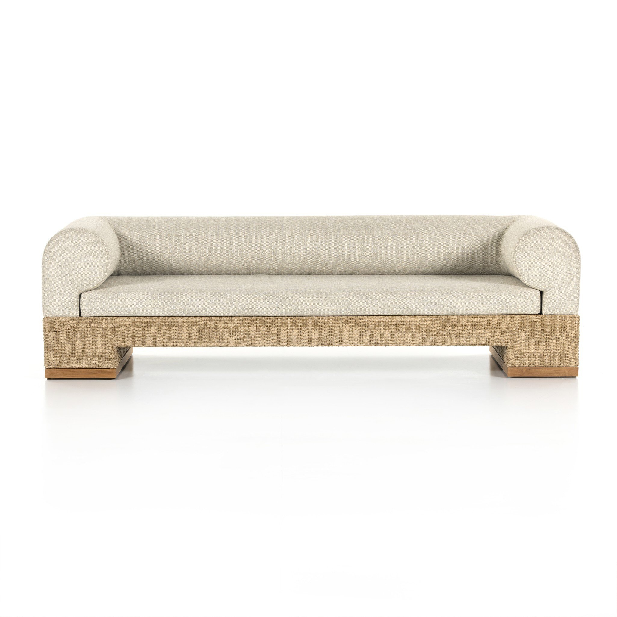 Four Hands Furniture Joss Outdoor Sofa-106-Natural Teak 229039-001