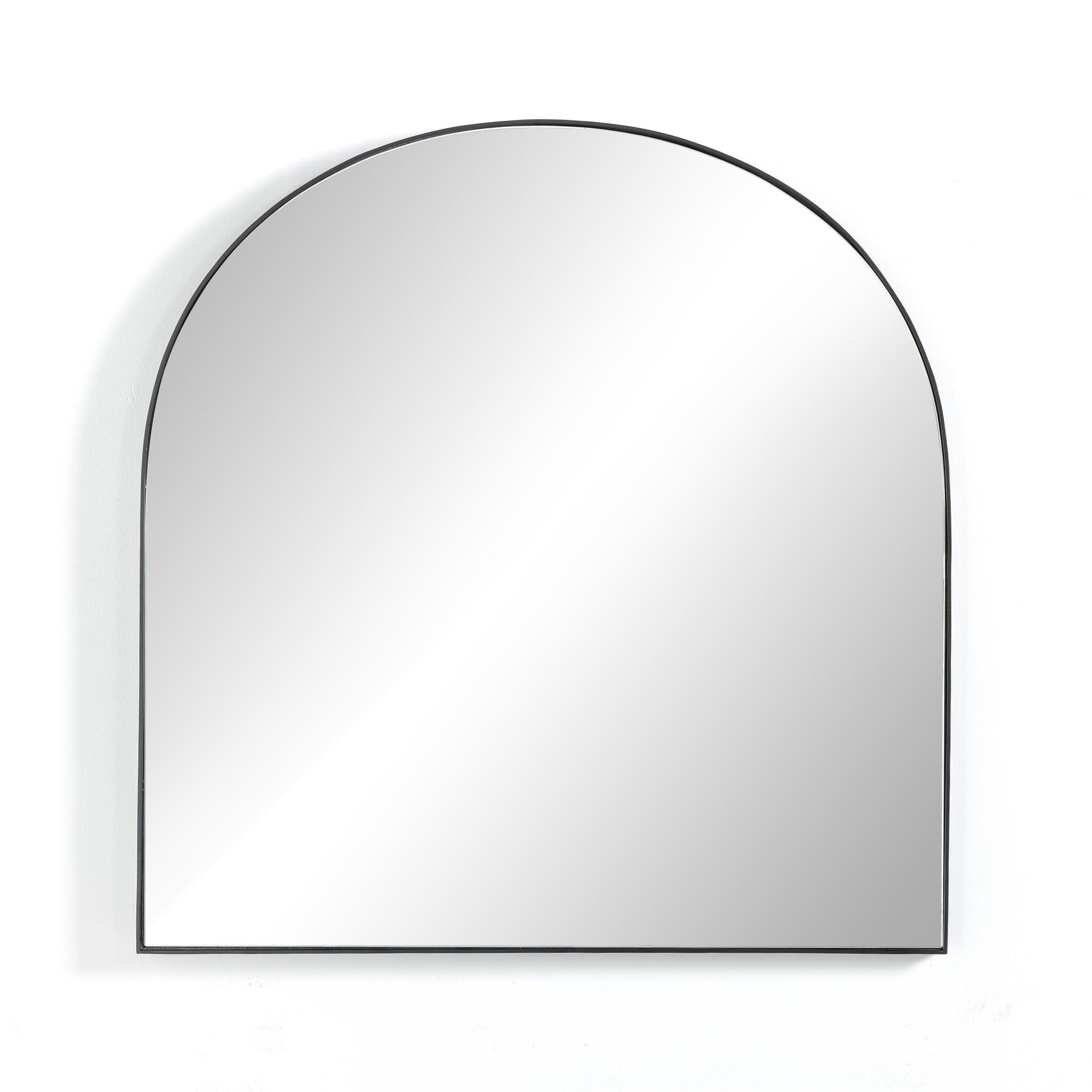 Four Hands Furniture Georgina Wide Mirror-Iron Matte Black 229092-002