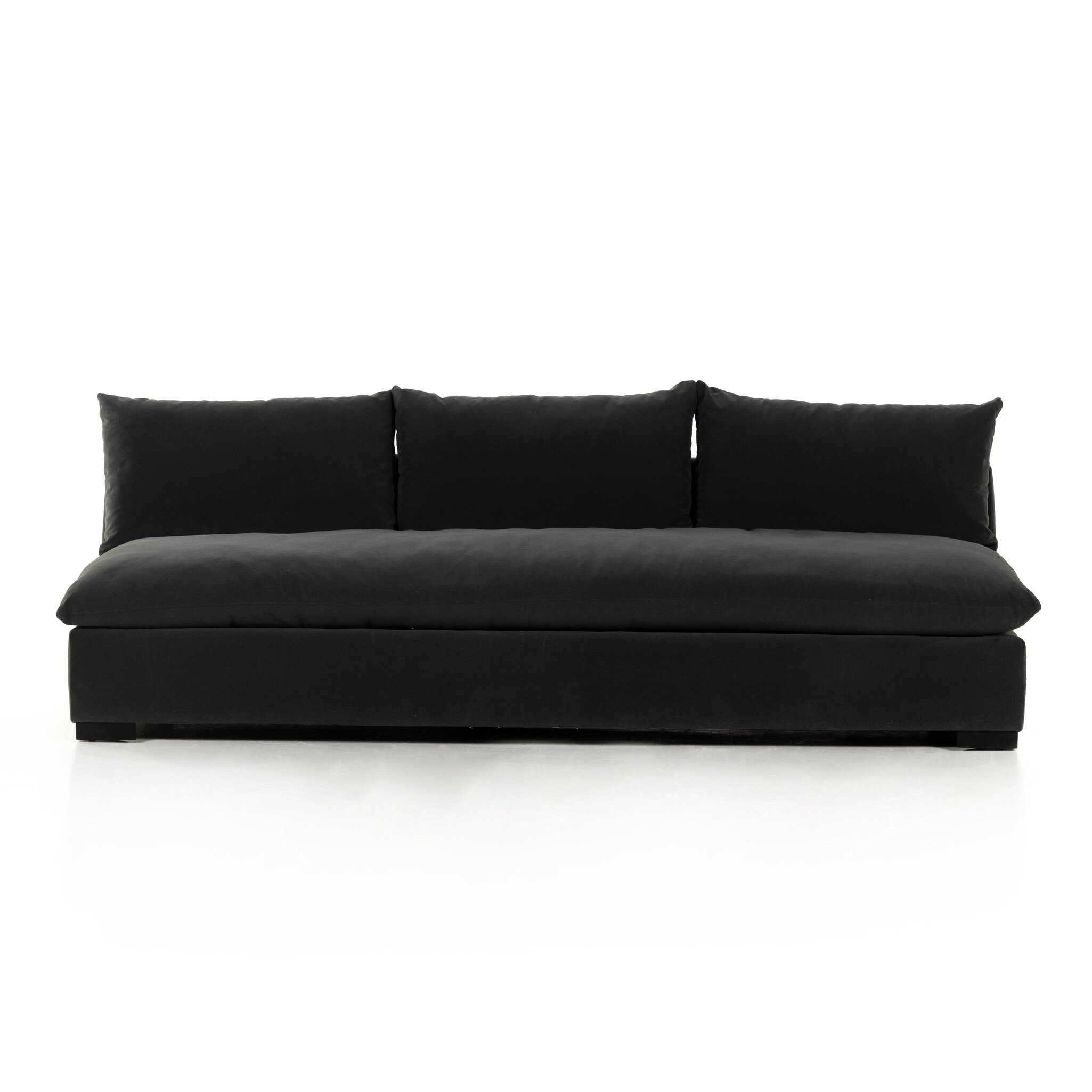 Four Hands Furniture Grant Armless Sofa-94-Henry Charcoal 229247-004