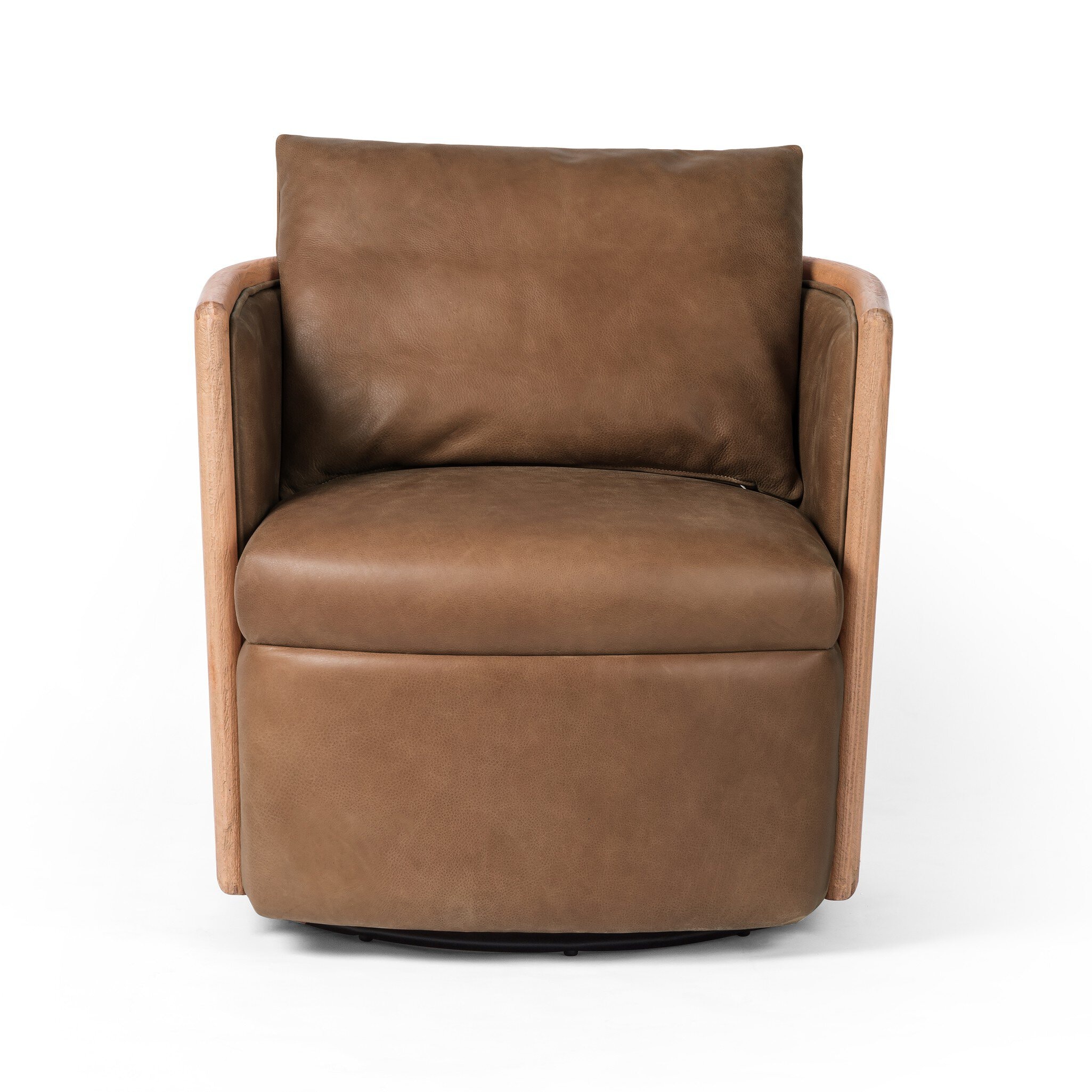 Four Hands Furniture Newbury Swivel Chair-Palermo Cognac 229382-002
