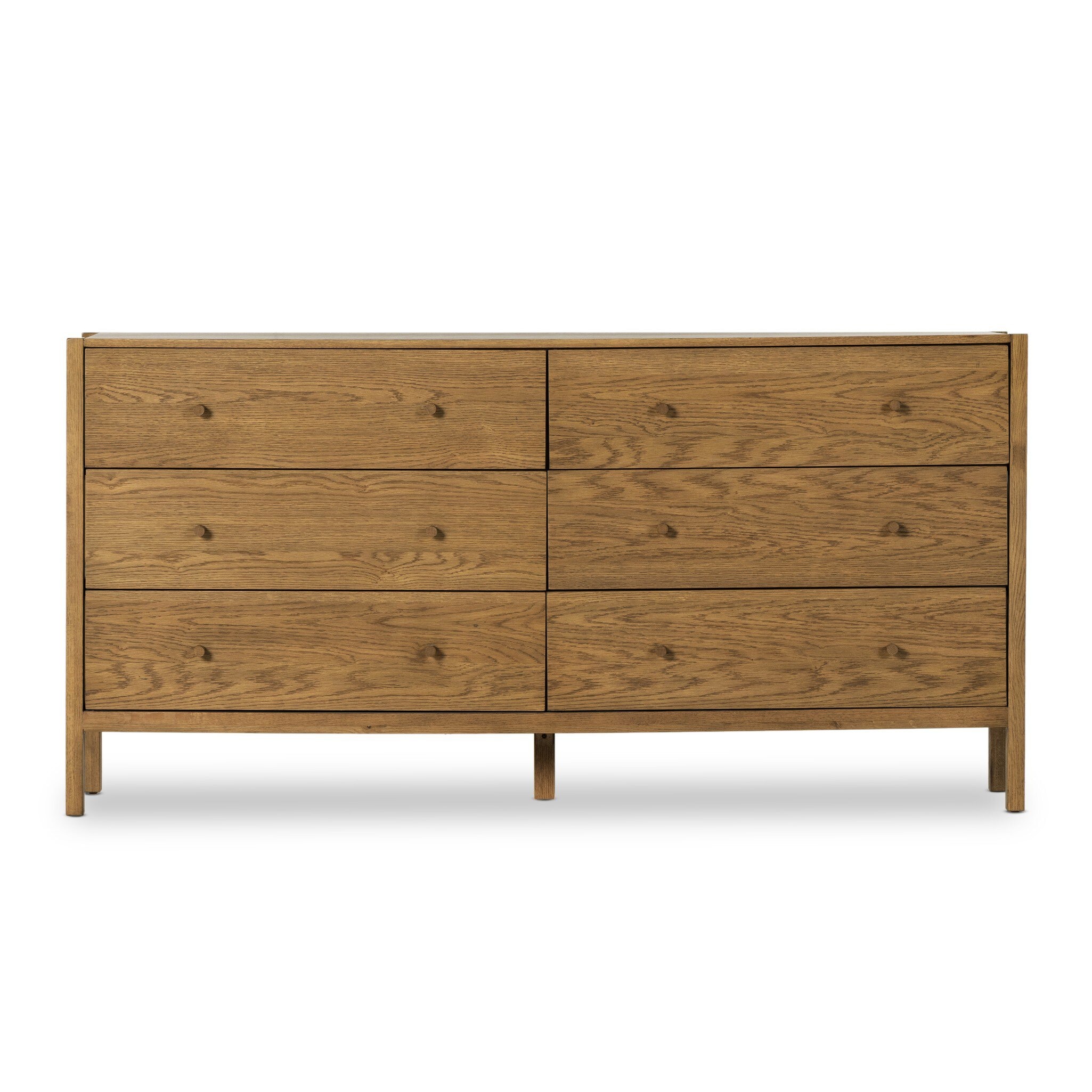 Four Hands Furniture Meadow 6 Drawer Dresser-Tawny Oak 229565-004