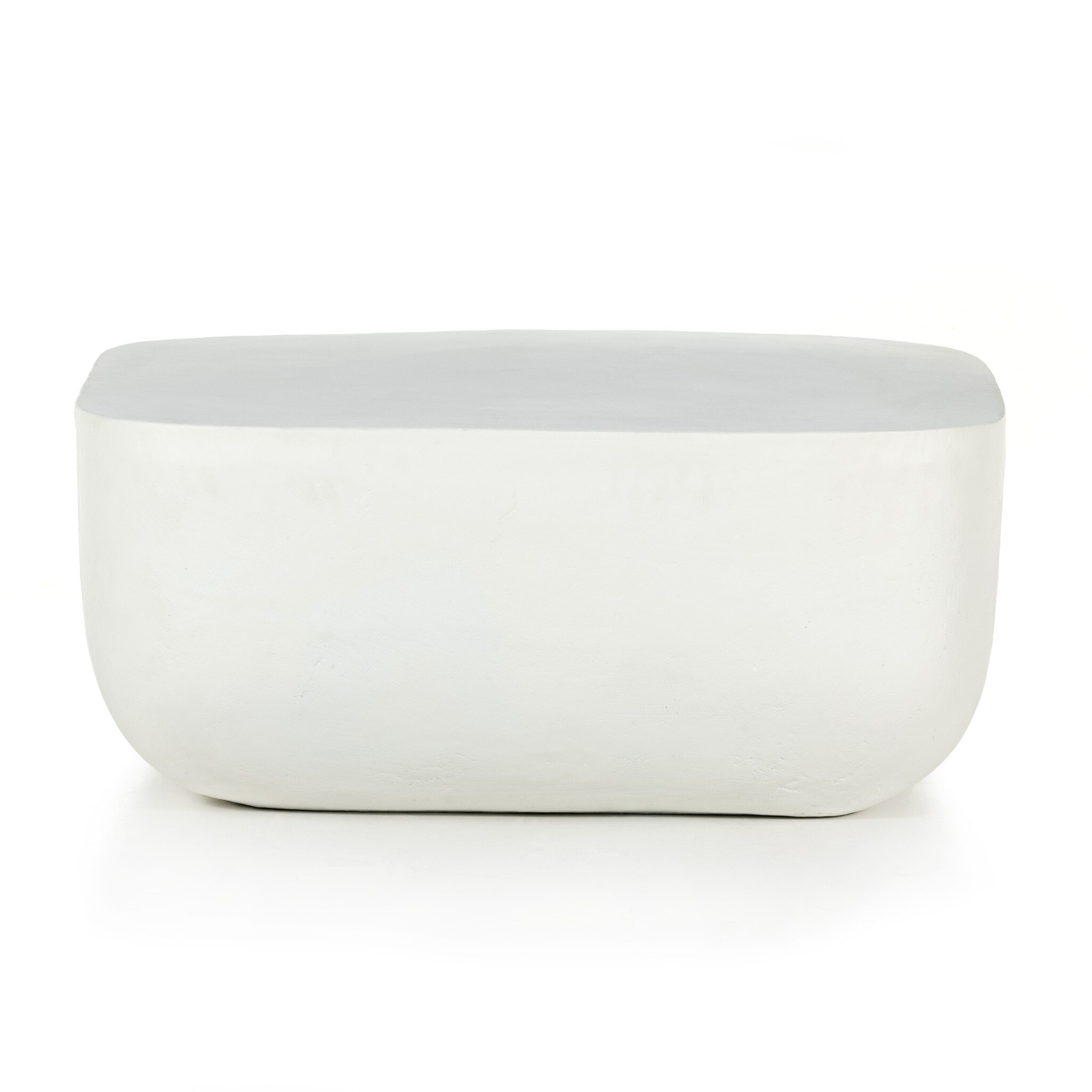 Four Hands Furniture Basil Square Outdoor Coffee Table-White 229988-003