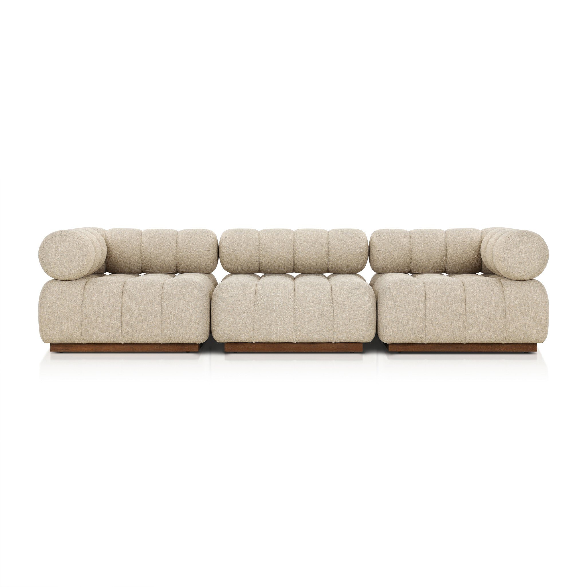 Four Hands Furniture Roma Outdoor 3-Piece Sectional - Hayes Cream 230025-006