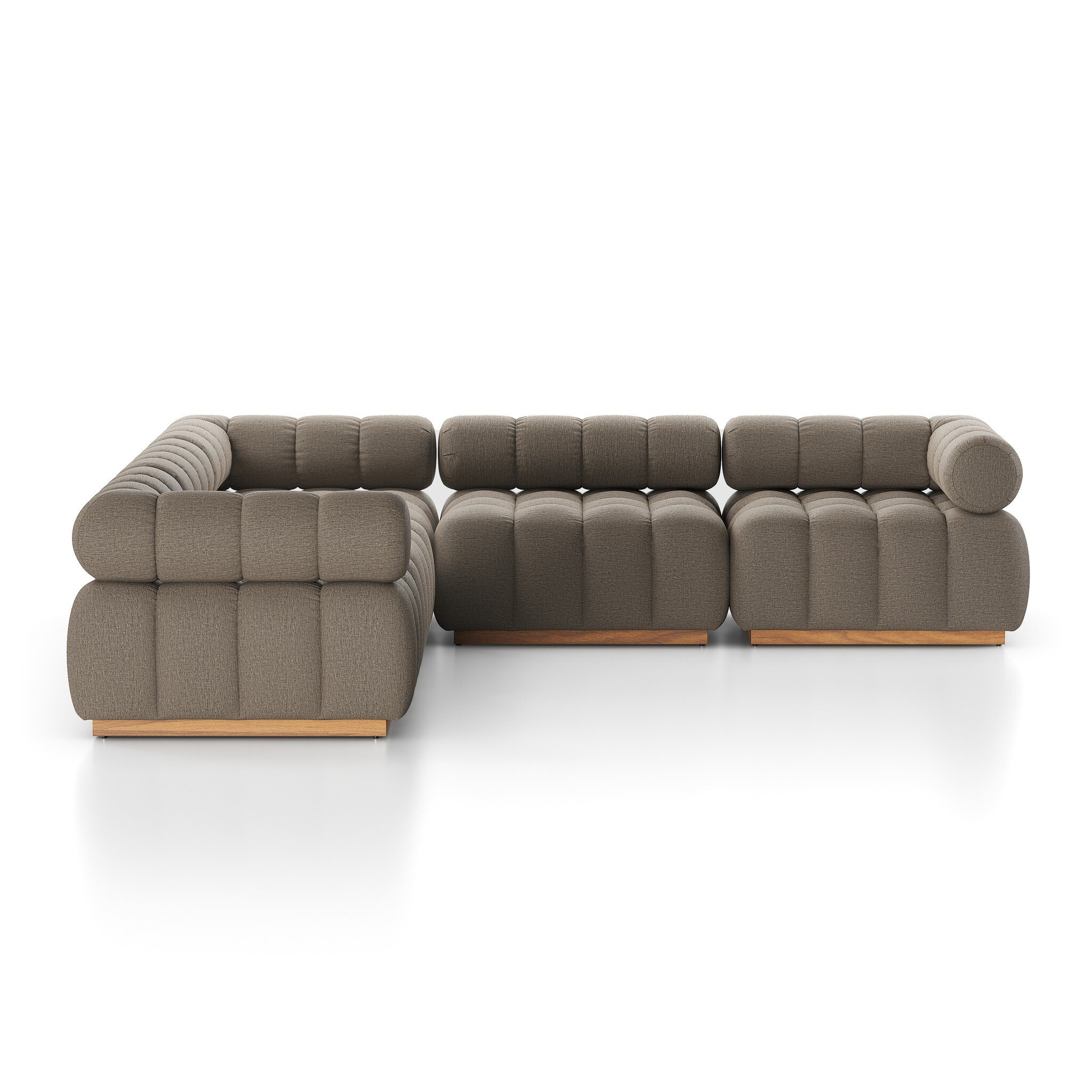 Four Hands Furniture Roma Outdoor 5pc Sectional-Alessi Fawn 230028-003
