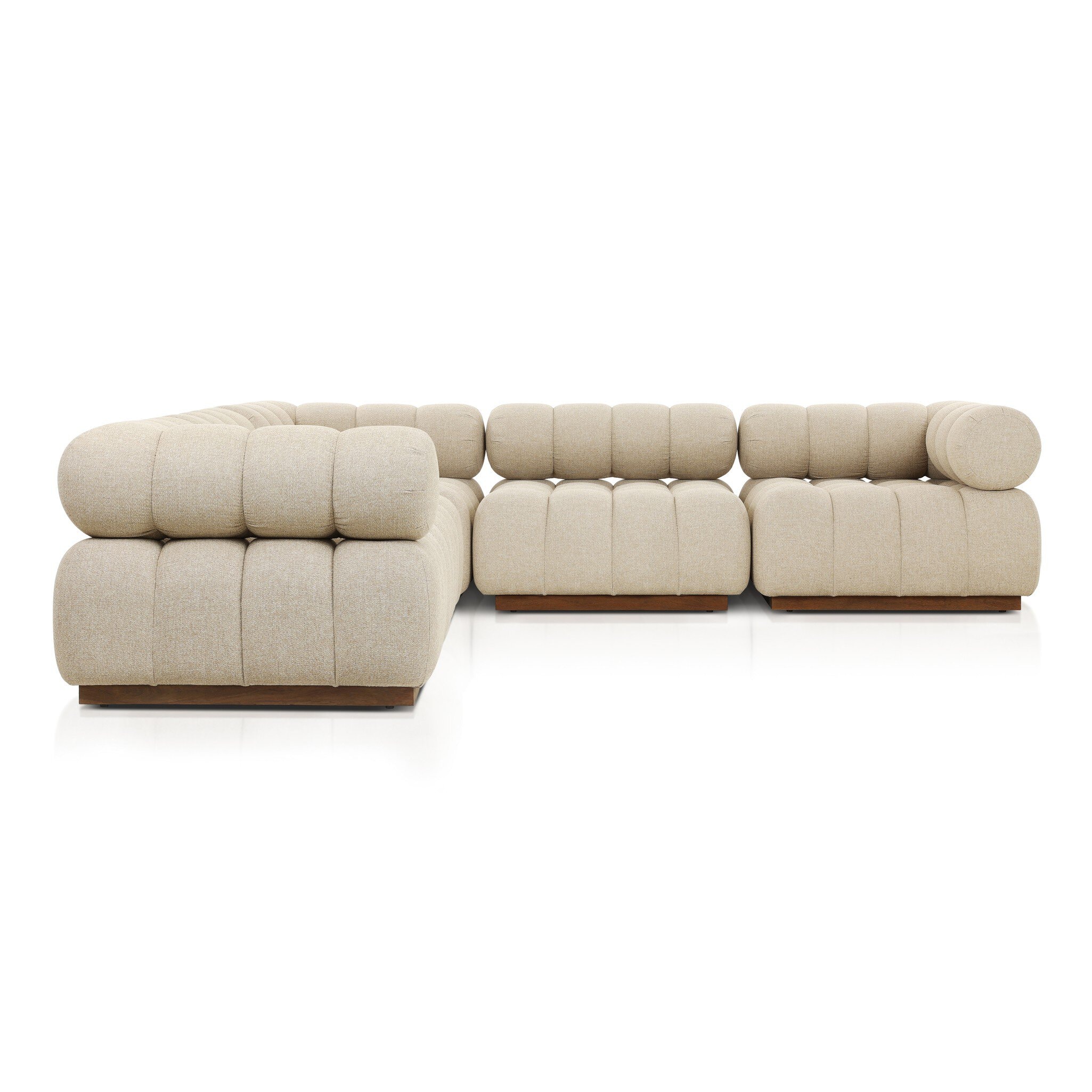 Four Hands Furniture Roma Outdoor 5-Piece Sectional - Hayes Cream 230028-006
