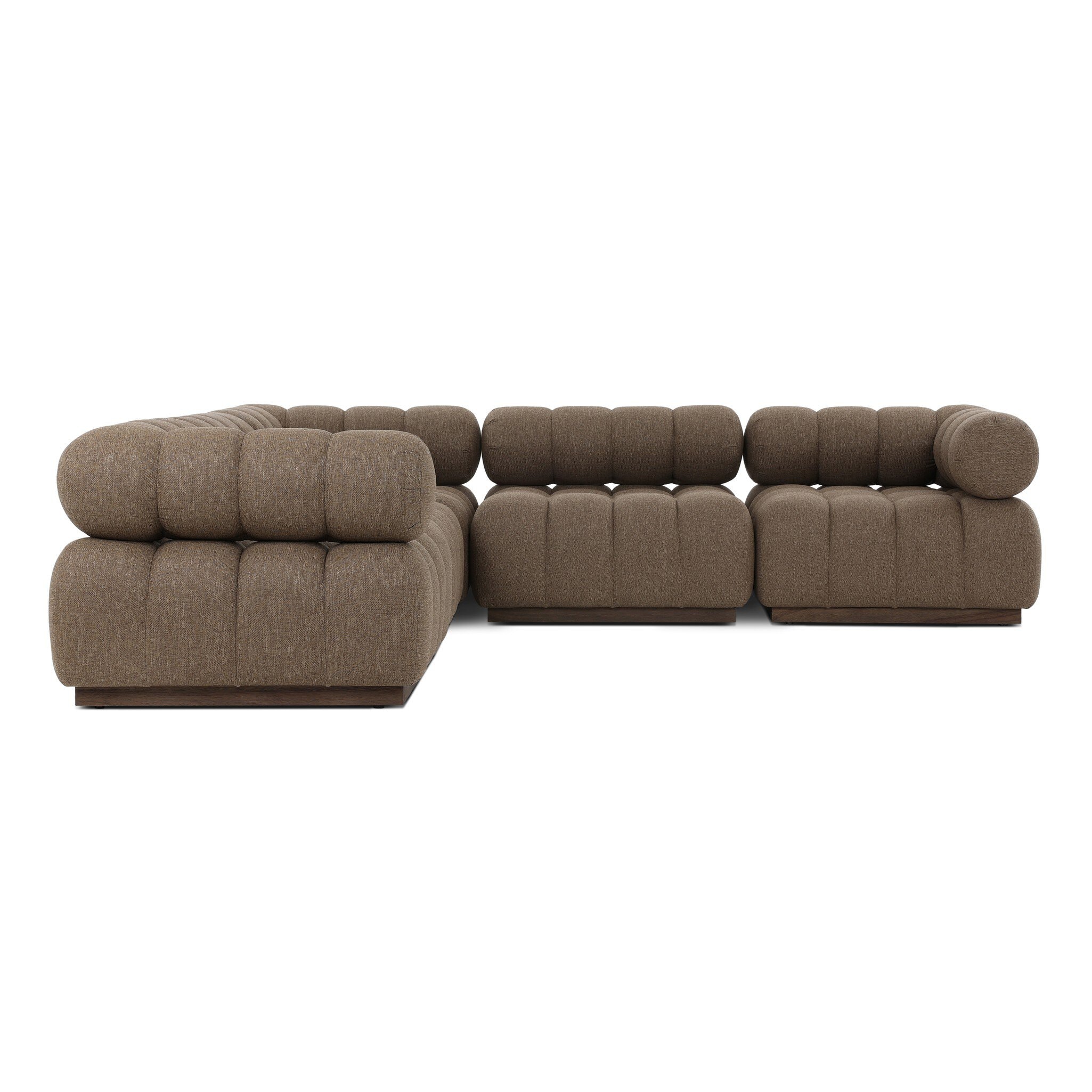 Four Hands Furniture Roma Outdoor 5-Piece Sectional - Ellor Brown 230028-007