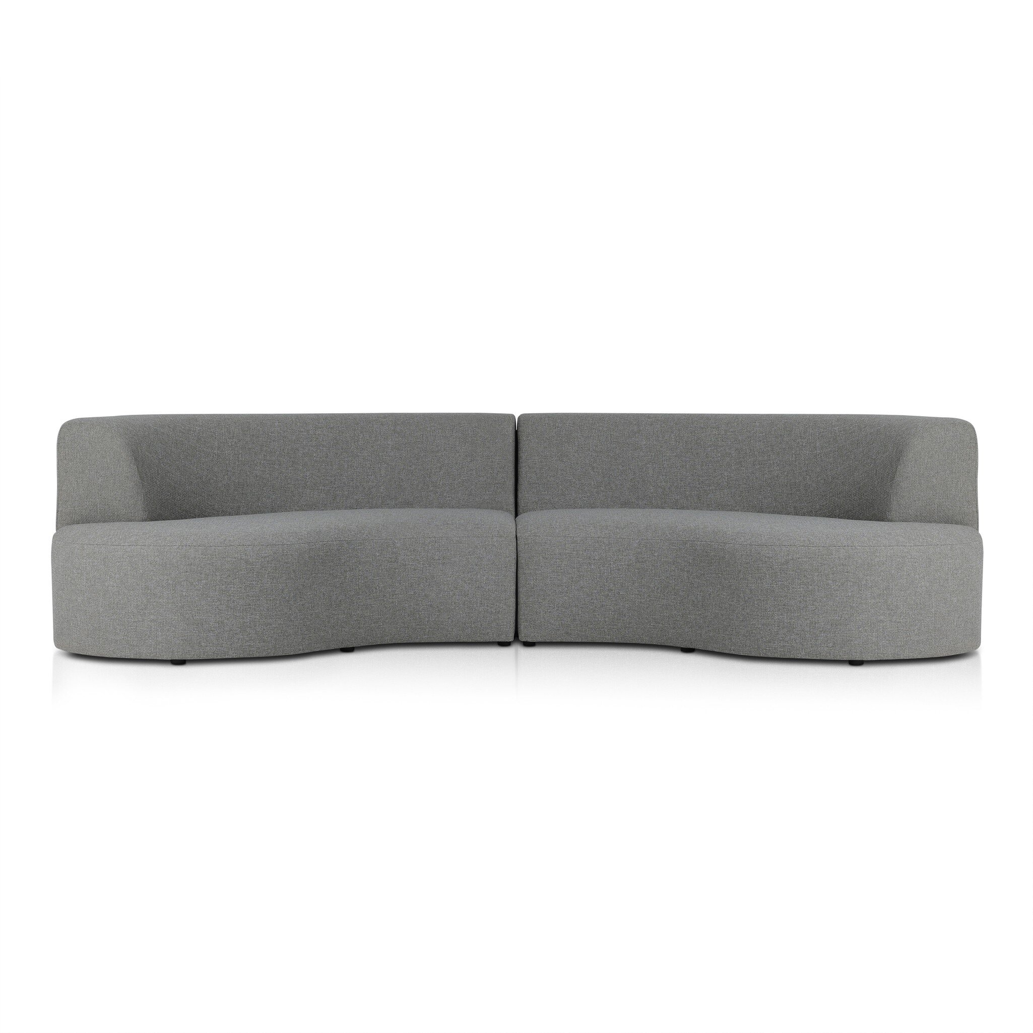 Four Hands Furniture Opal Outdoor 2-Piece Sectional - Hayes Smoke 230044-003
