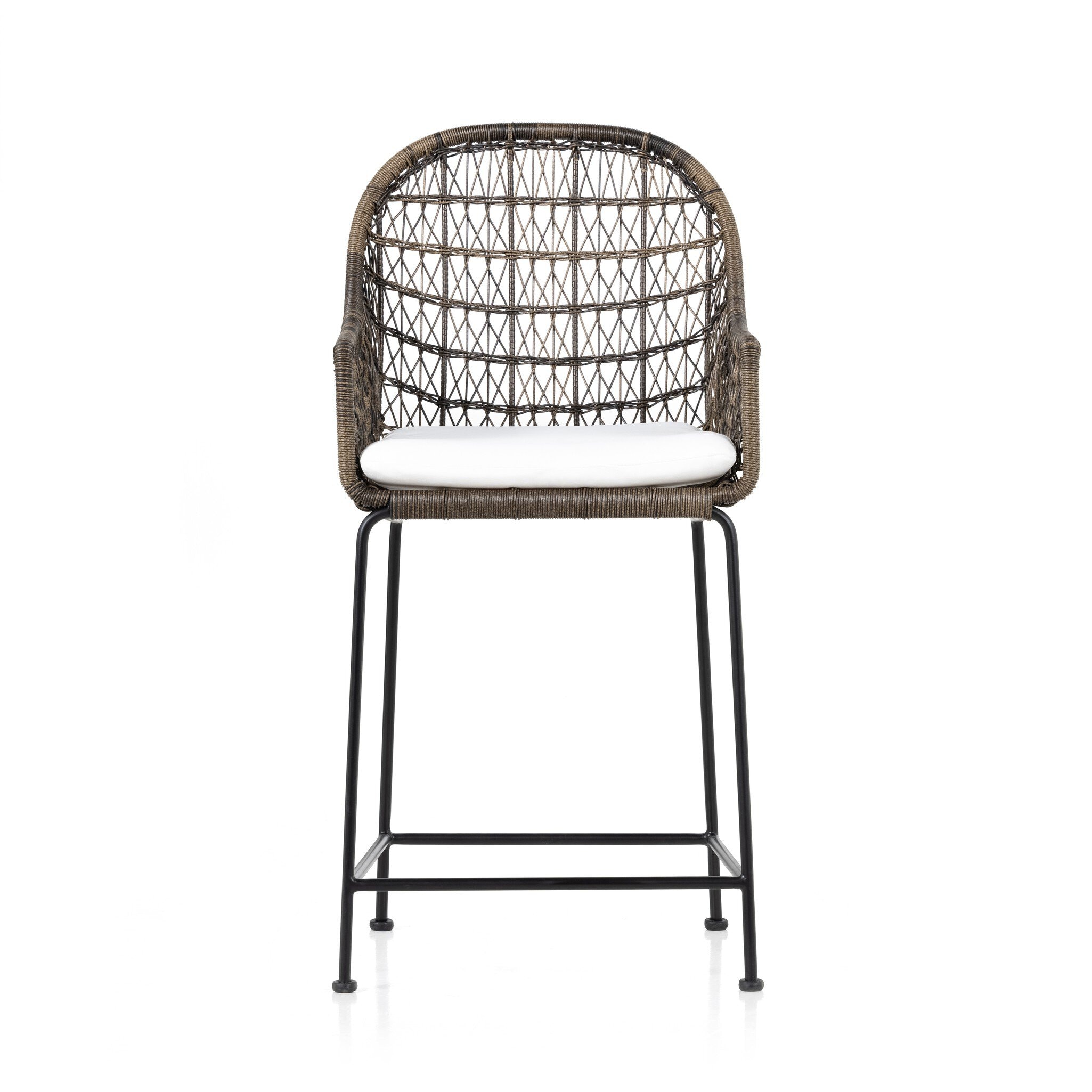 Four Hands Furniture Bandera Outdoor Stool W/Cshn-Grey-Countr 230095-004
