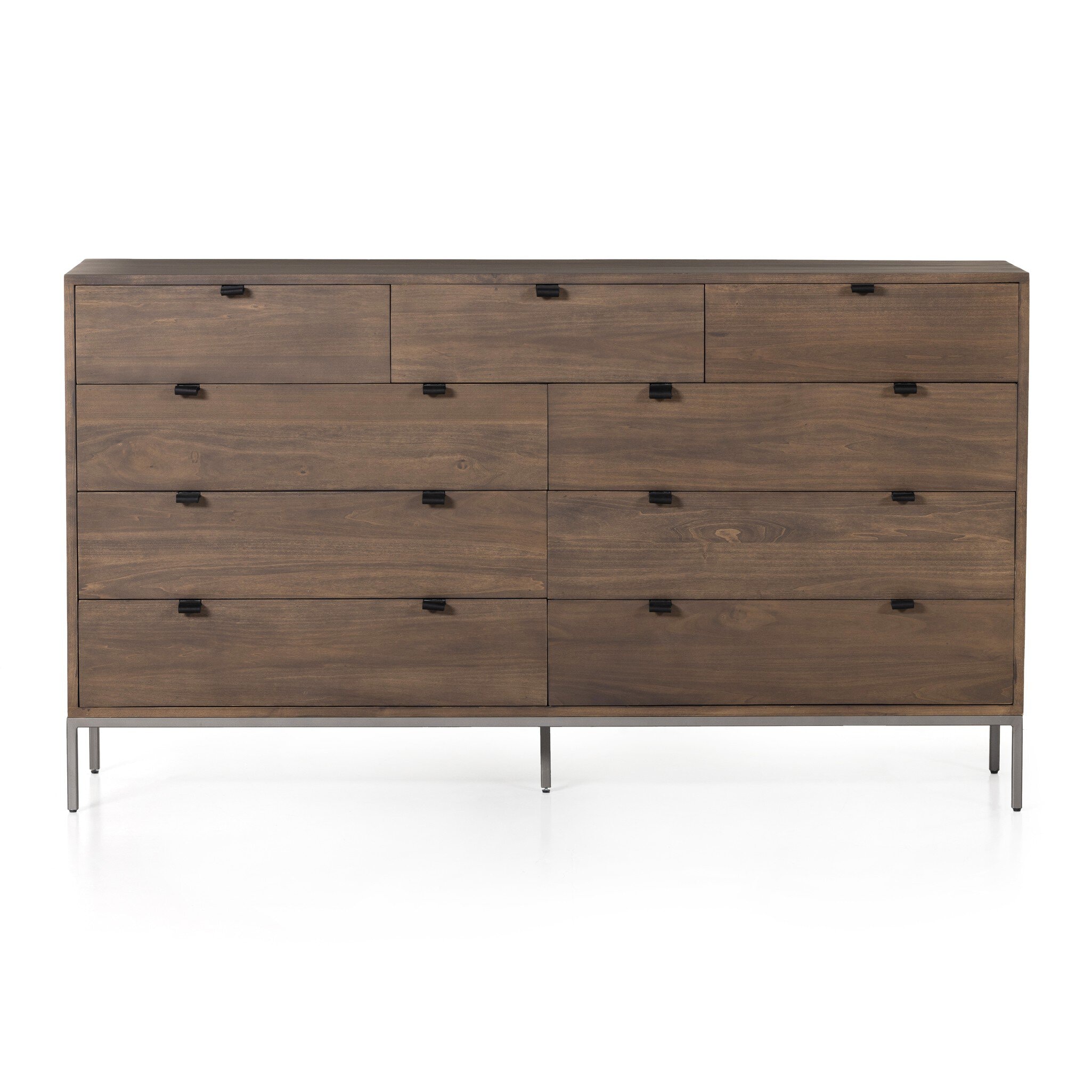 Four Hands Furniture Trey 9 Drawer Dresser-Auburn Poplar 230300-001