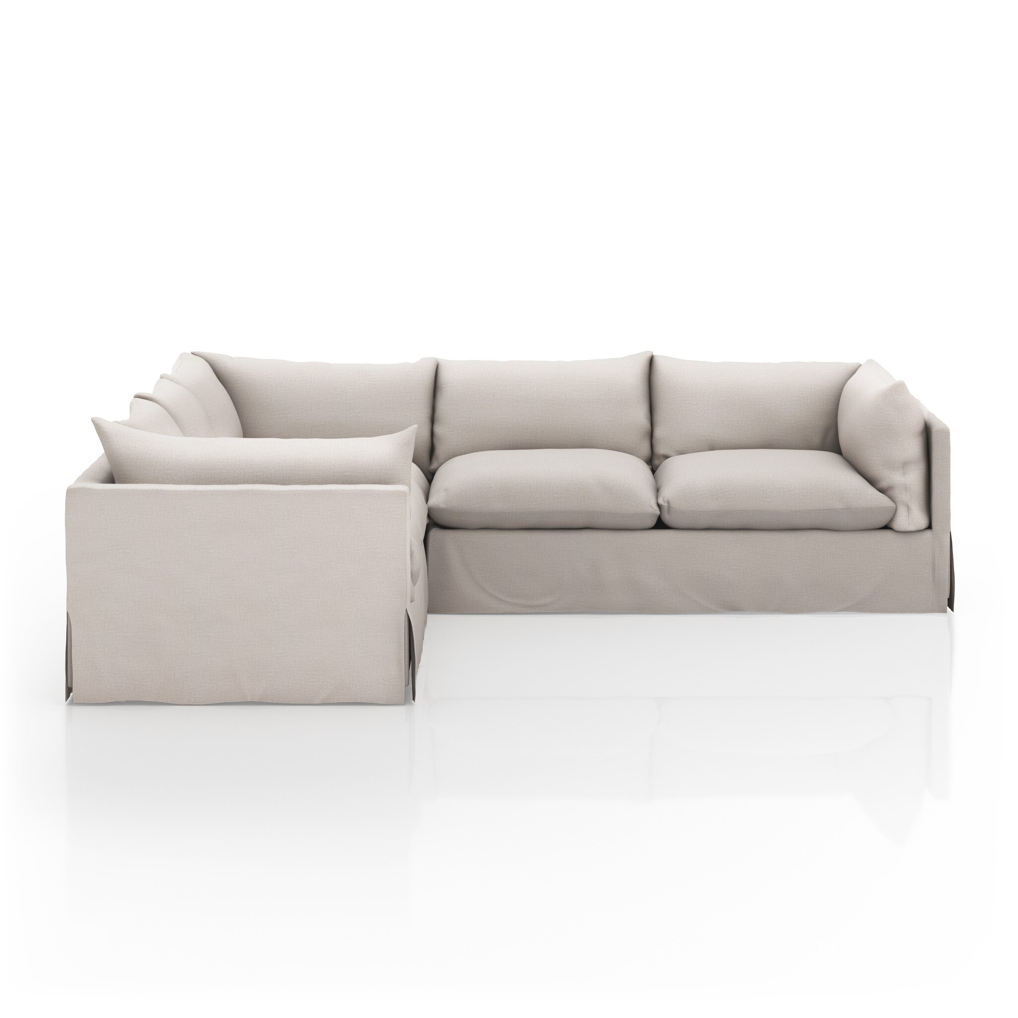 Four Hands Furniture Habitat 3pc Sectionals-111-Bennett Moon 231282-001