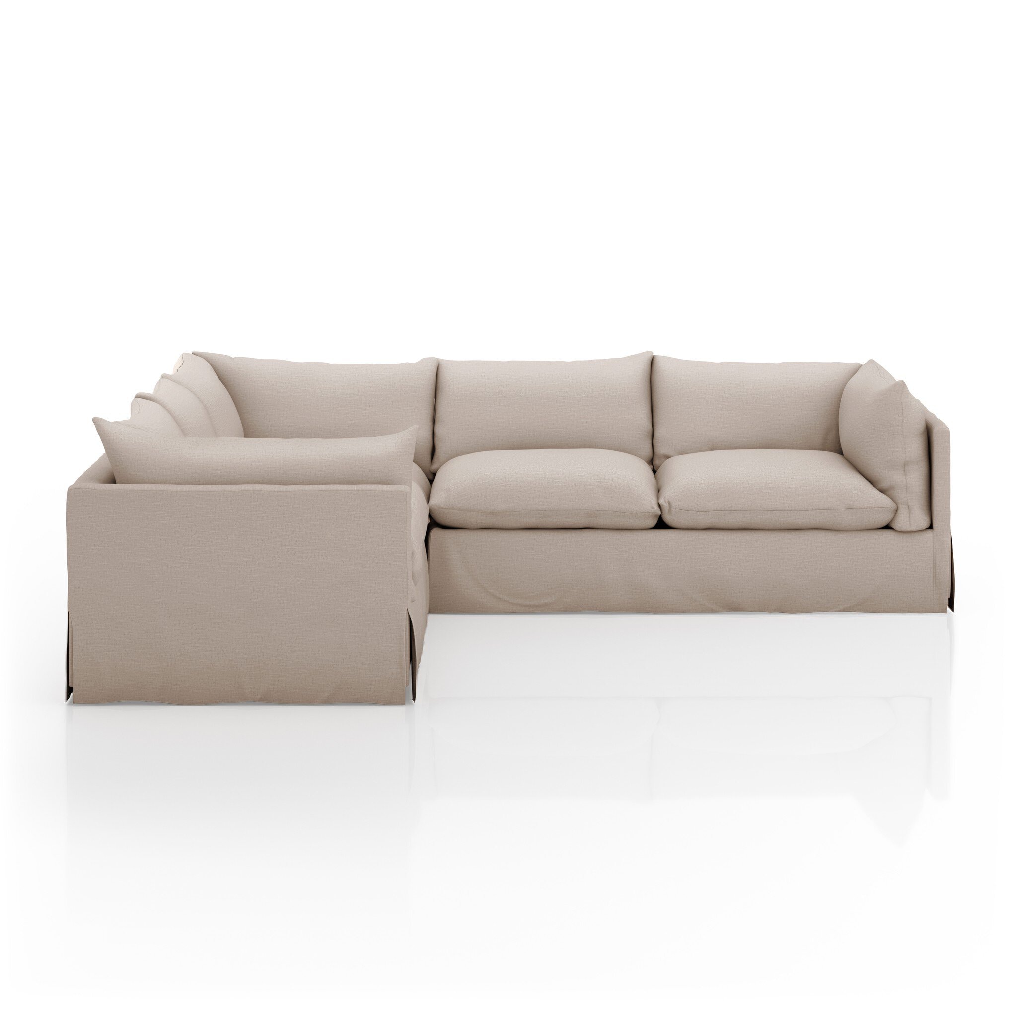 Four Hands Furniture Habitat 3pc Sectionals-111-Valley Nimbus 231282-004