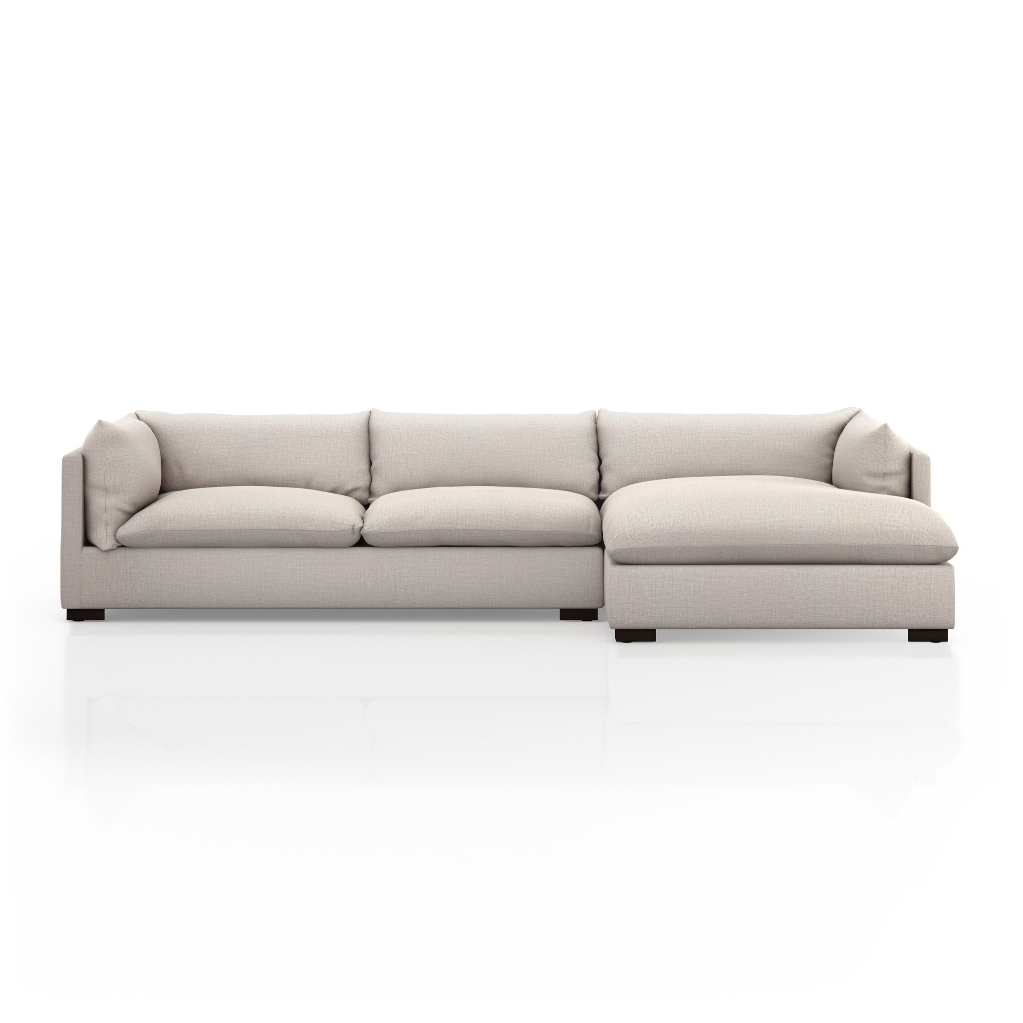 Four Hands Furniture Westwood 2pc Raf Sectional-131-Moon 231332-003