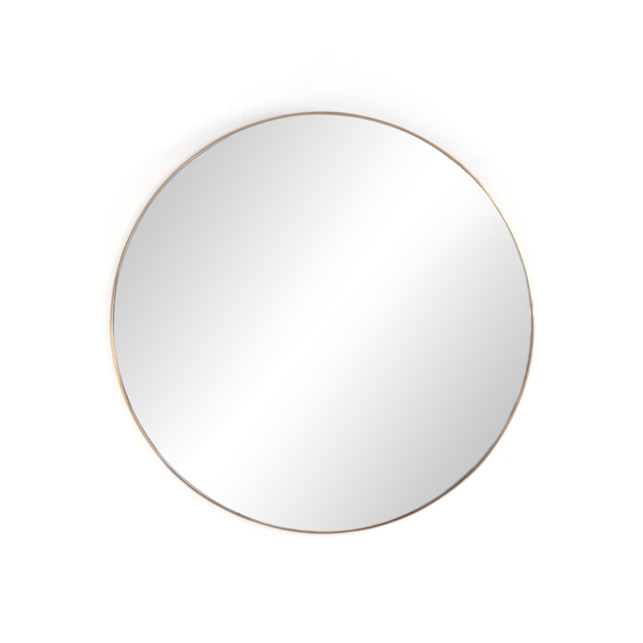 Four Hands Furniture Georgina Round Mirror-Polished Brass 232361-001