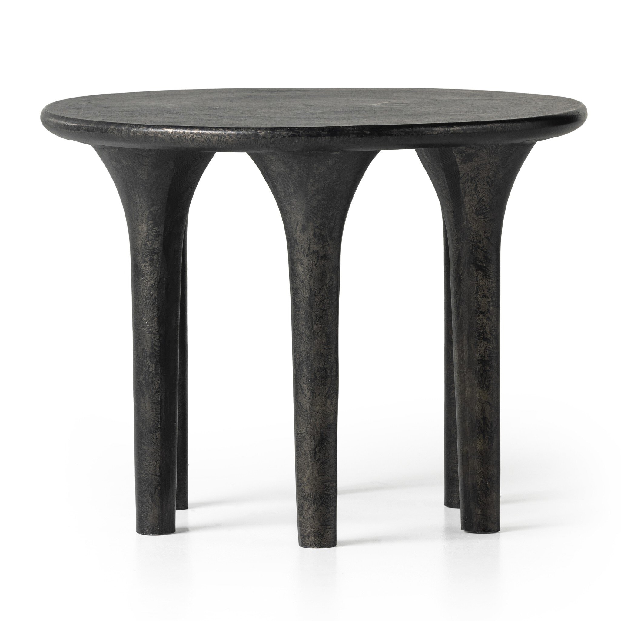 Four Hands Furniture Kelden End Table-Raw Black 233026-002