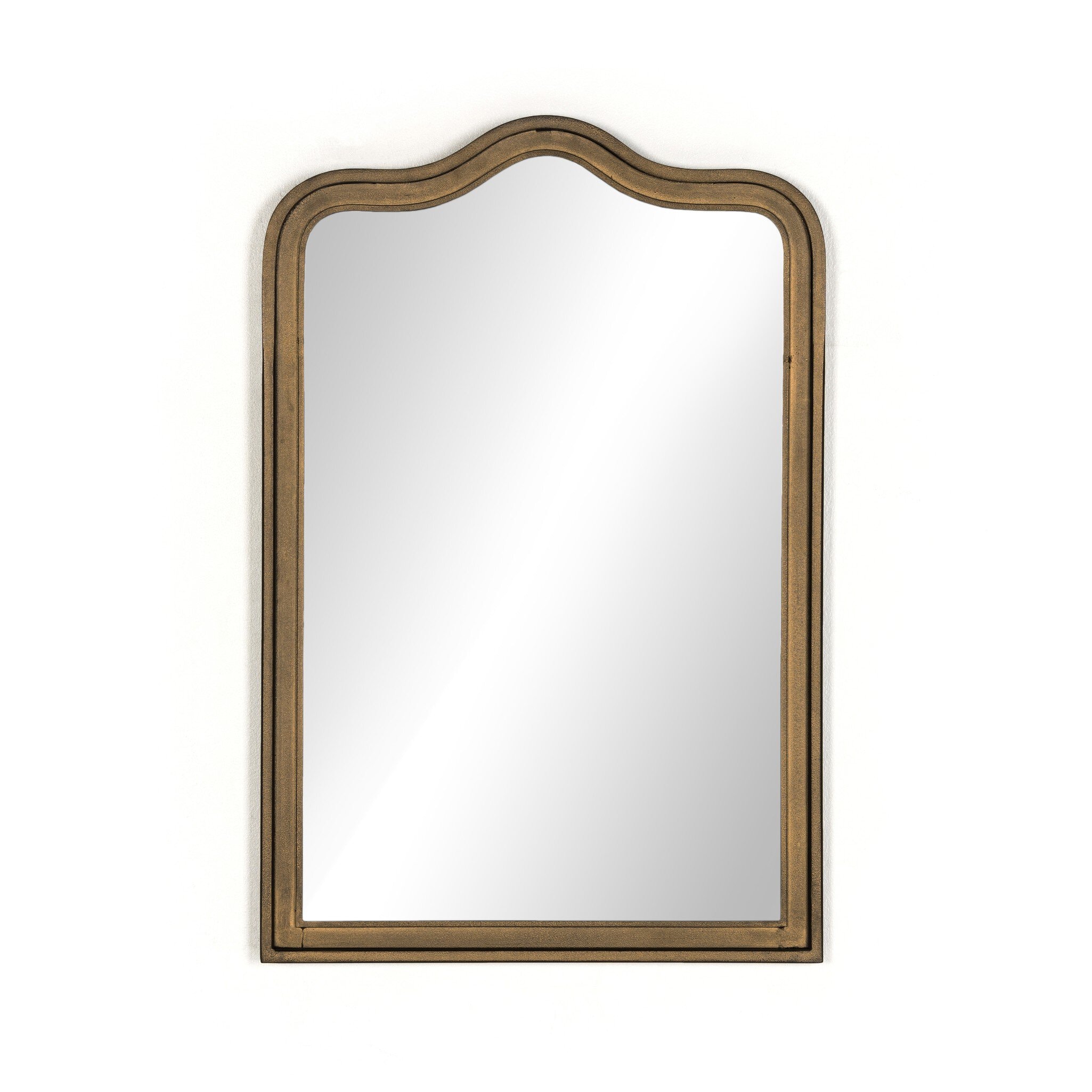 Four Hands Furniture Effie Mirror-Raw Antique Brass Iron 233245-002