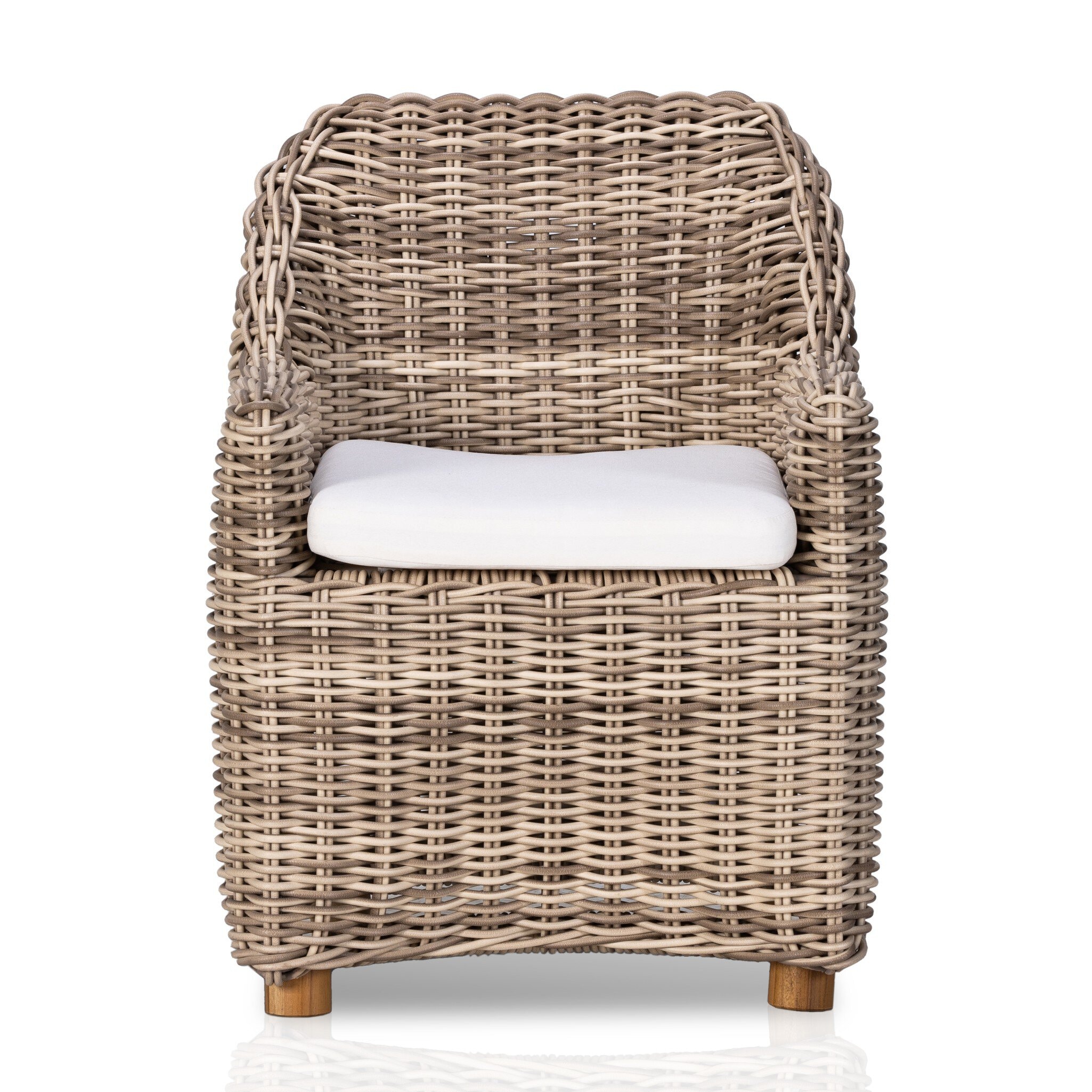 Four Hands Furniture Messina Outdoor Dining Armchair-Natural 233671-002