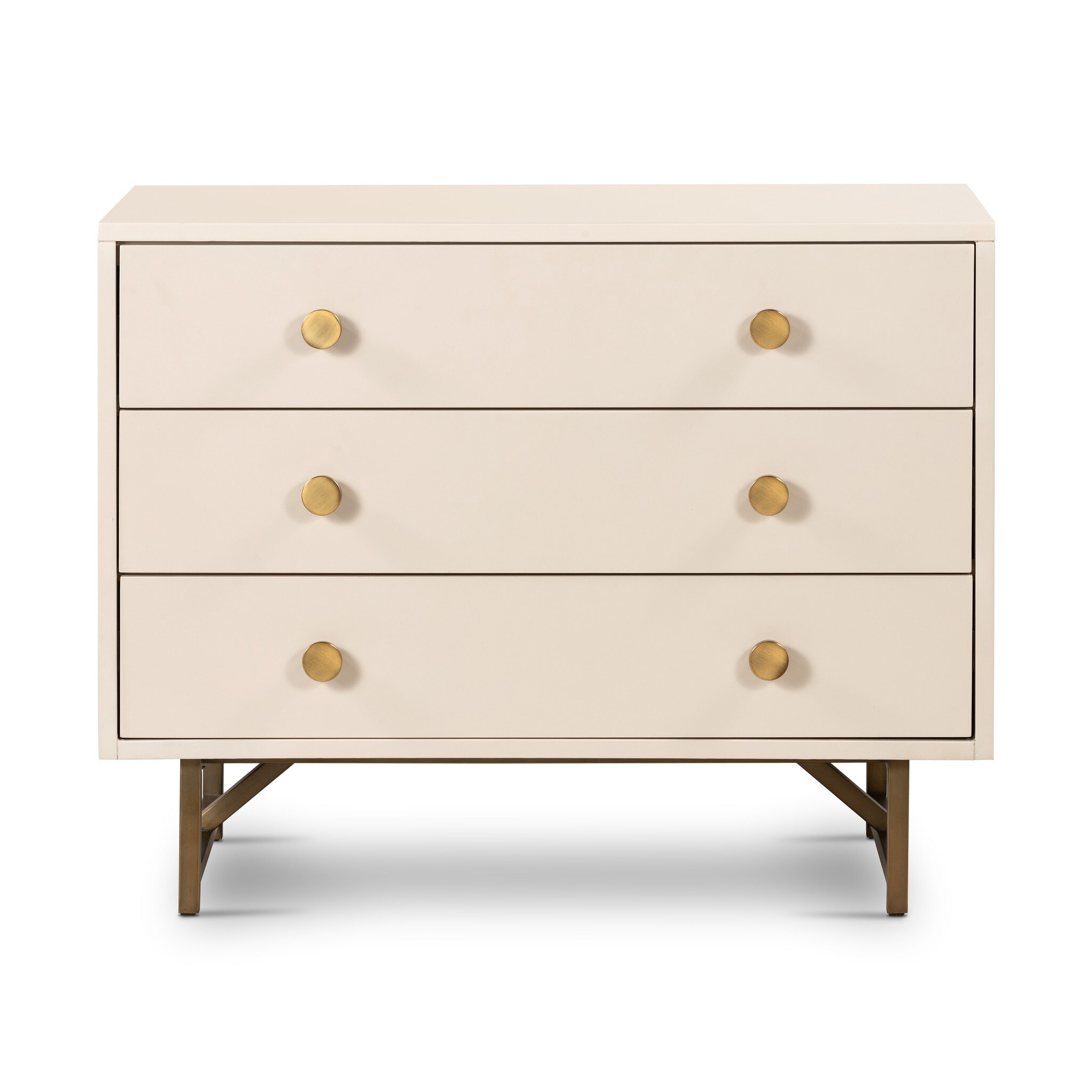 Four Hands Furniture Van Rectangular Nightstand-Alabaster 233879-001