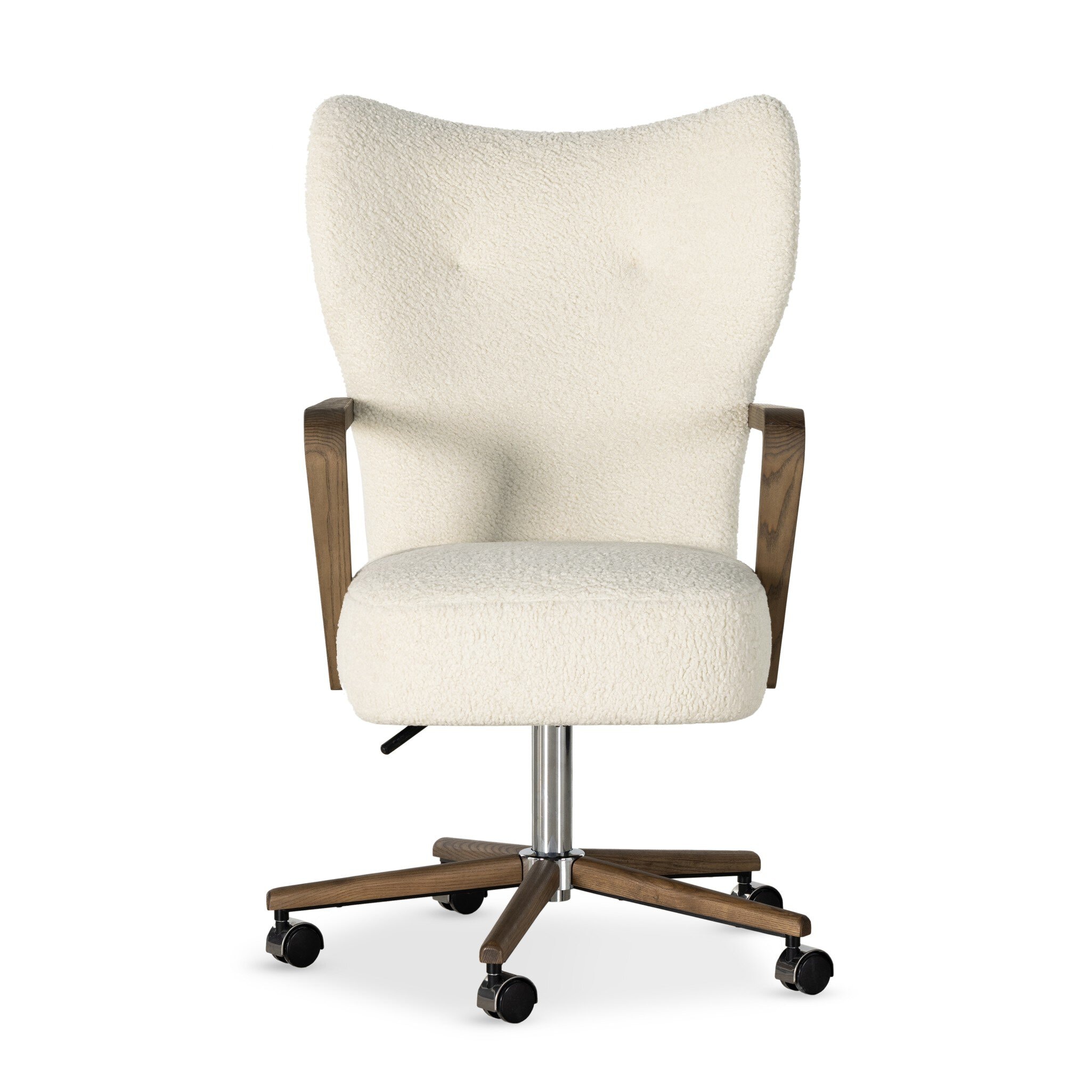 Four Hands Furniture Melrose Desk Chair-Sheepskin Natural 234109-002