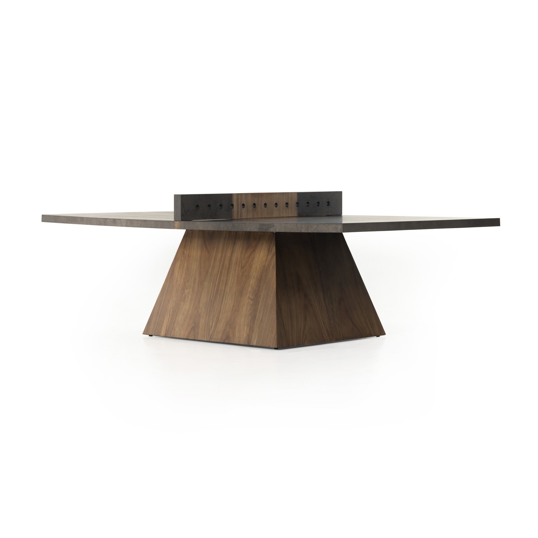 Four Hands Furniture Ping Pong Table - Natural Brown Oyster Guanacaste 250988-002