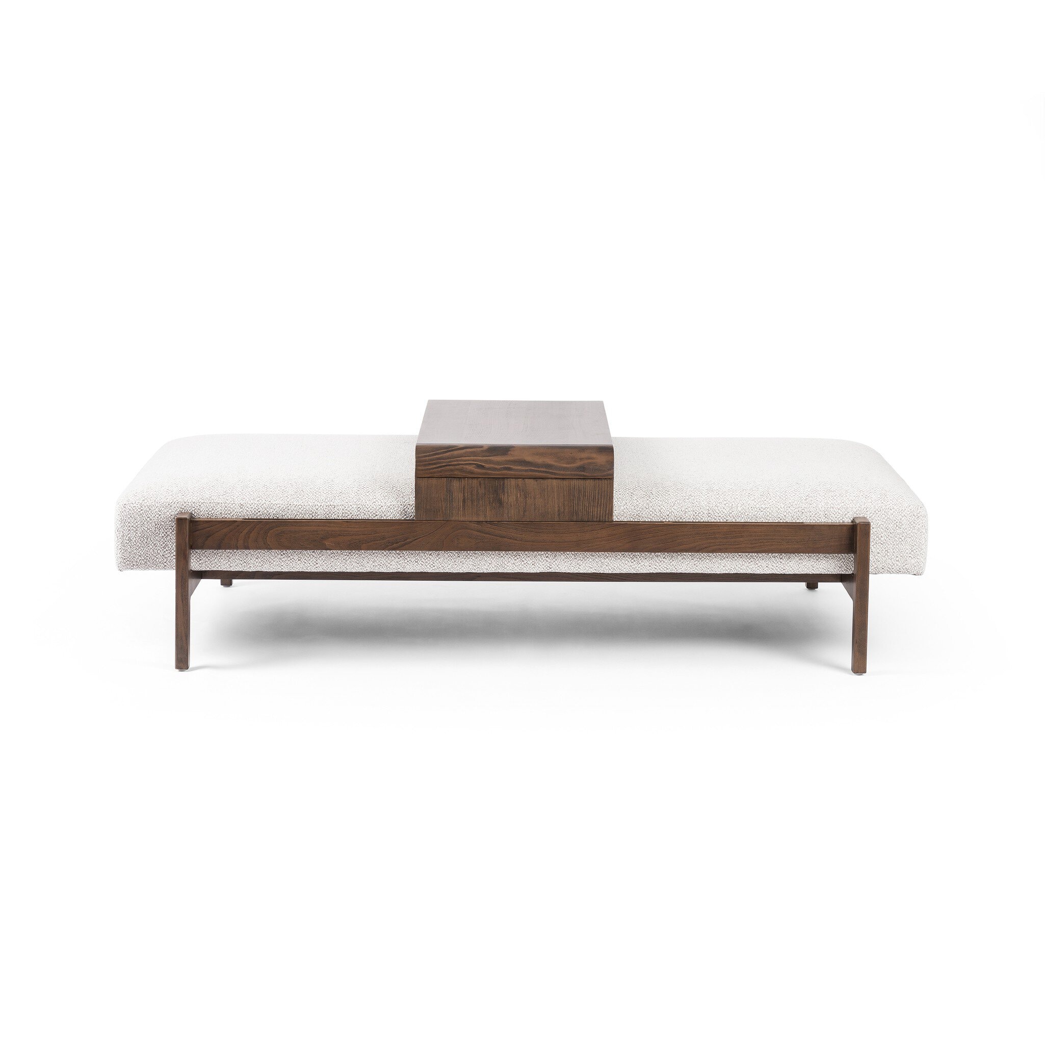 Four Hands Furniture Fawkes Rectangle Ottoman-Brunswick Pbble 234275-001