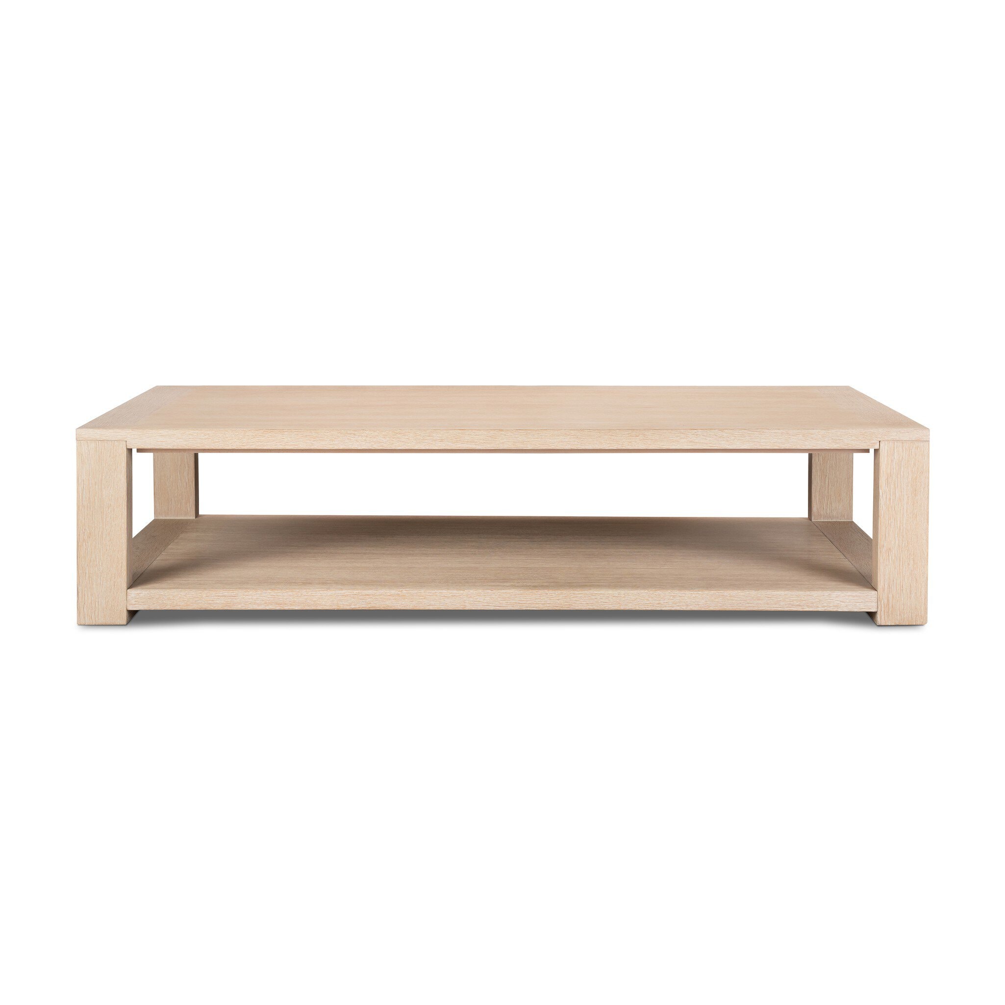Four Hands Furniture Thomas Coffee Table-Bleached Oak Solid 234301-006