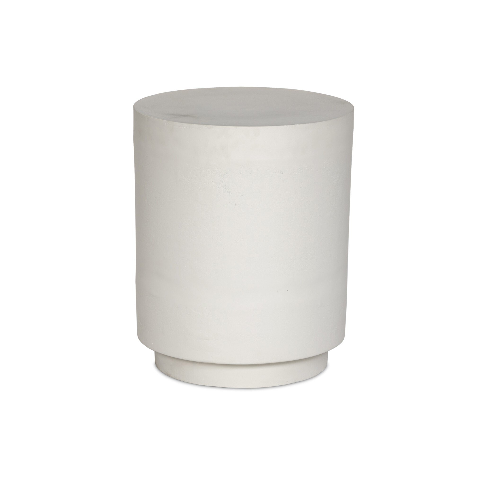 Four Hands Furniture Javi Outdoor End Table - Matte White Cast Aluminum 234500-002